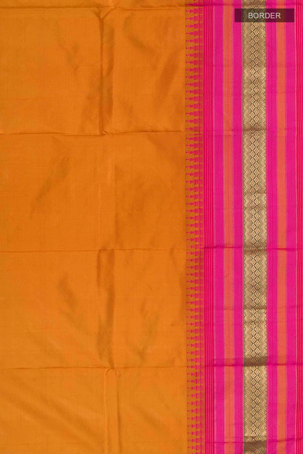 Mustard Bangalore Silk Saree
