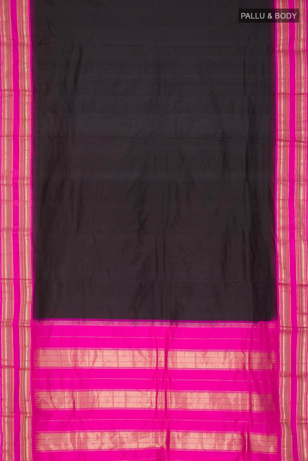Black Bangalore Silk Saree