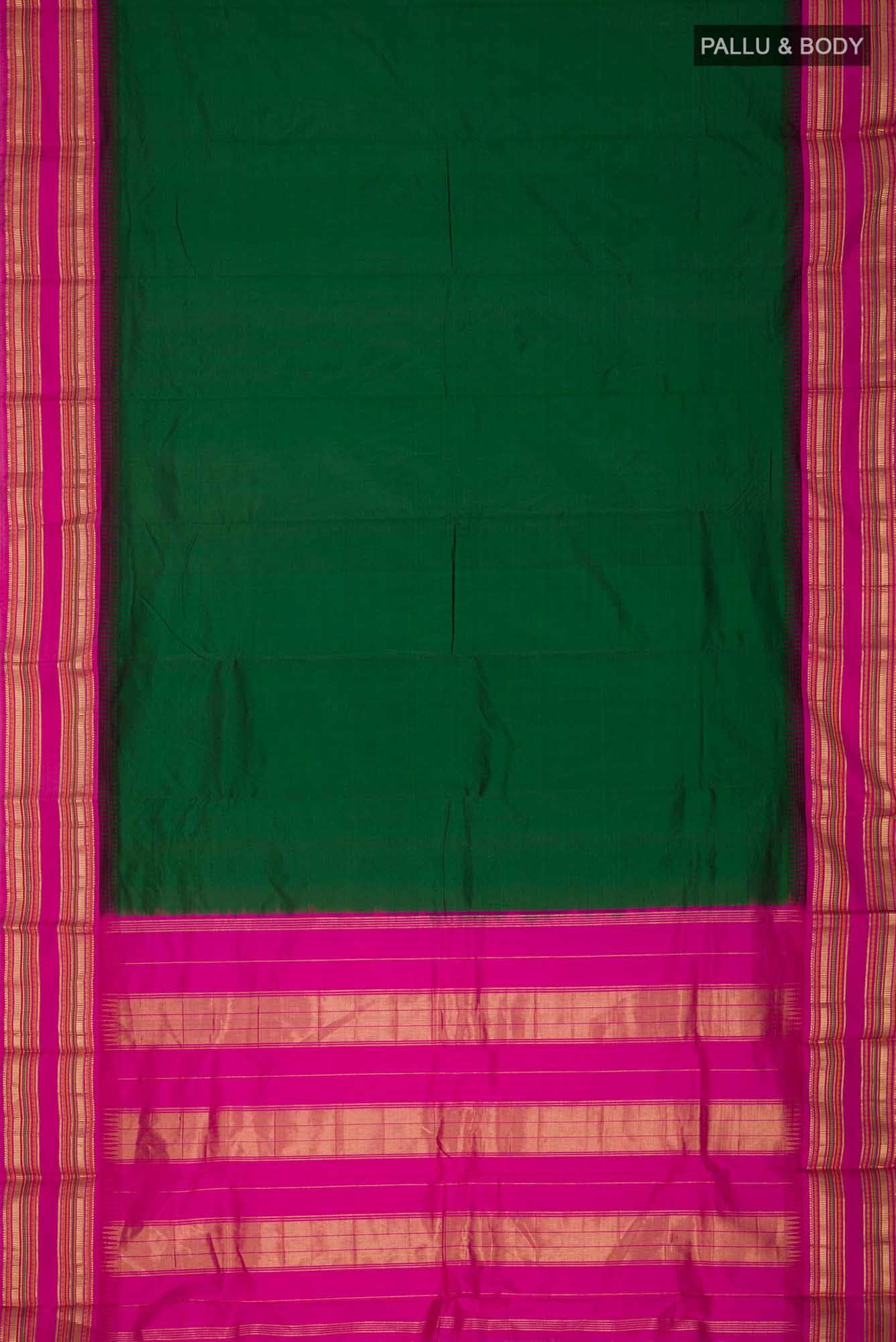Green Bangalore Silk Saree