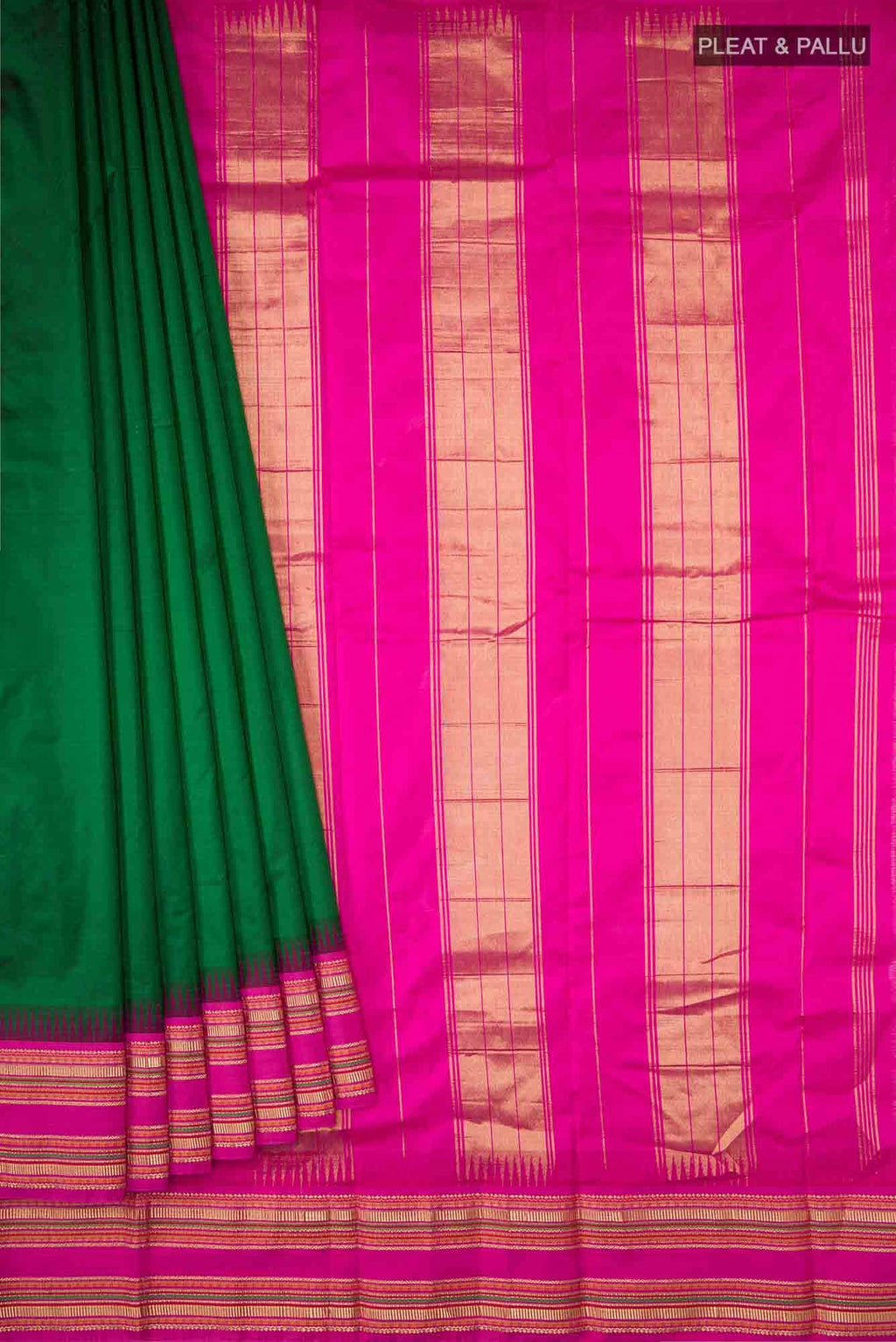Green Bangalore Silk Saree