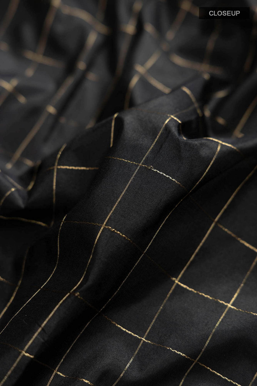 Black Bangalore Silk Saree
