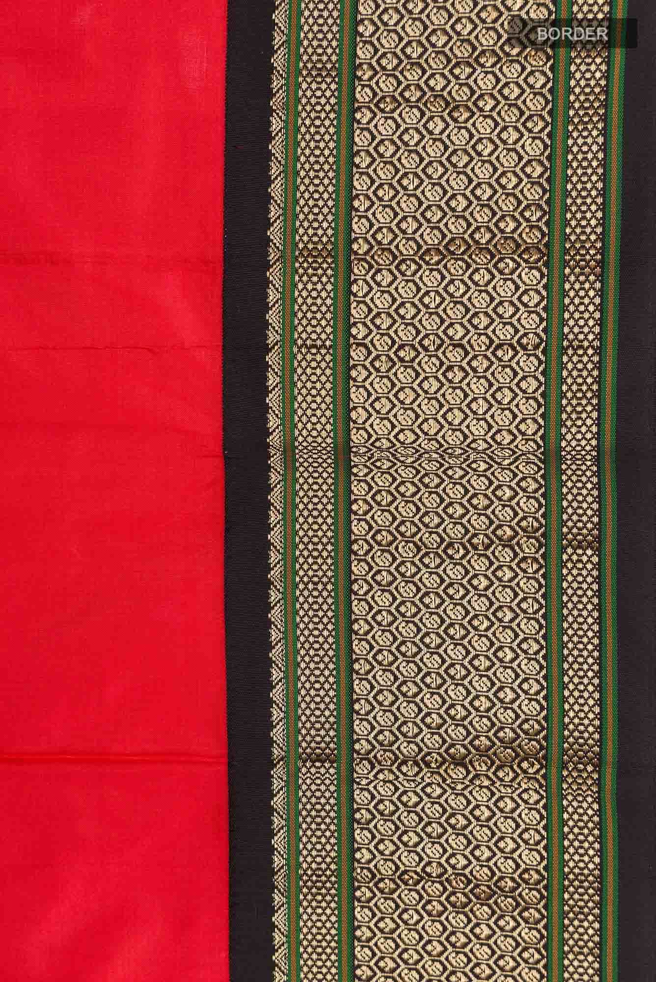 Red Bangalore Silk Saree