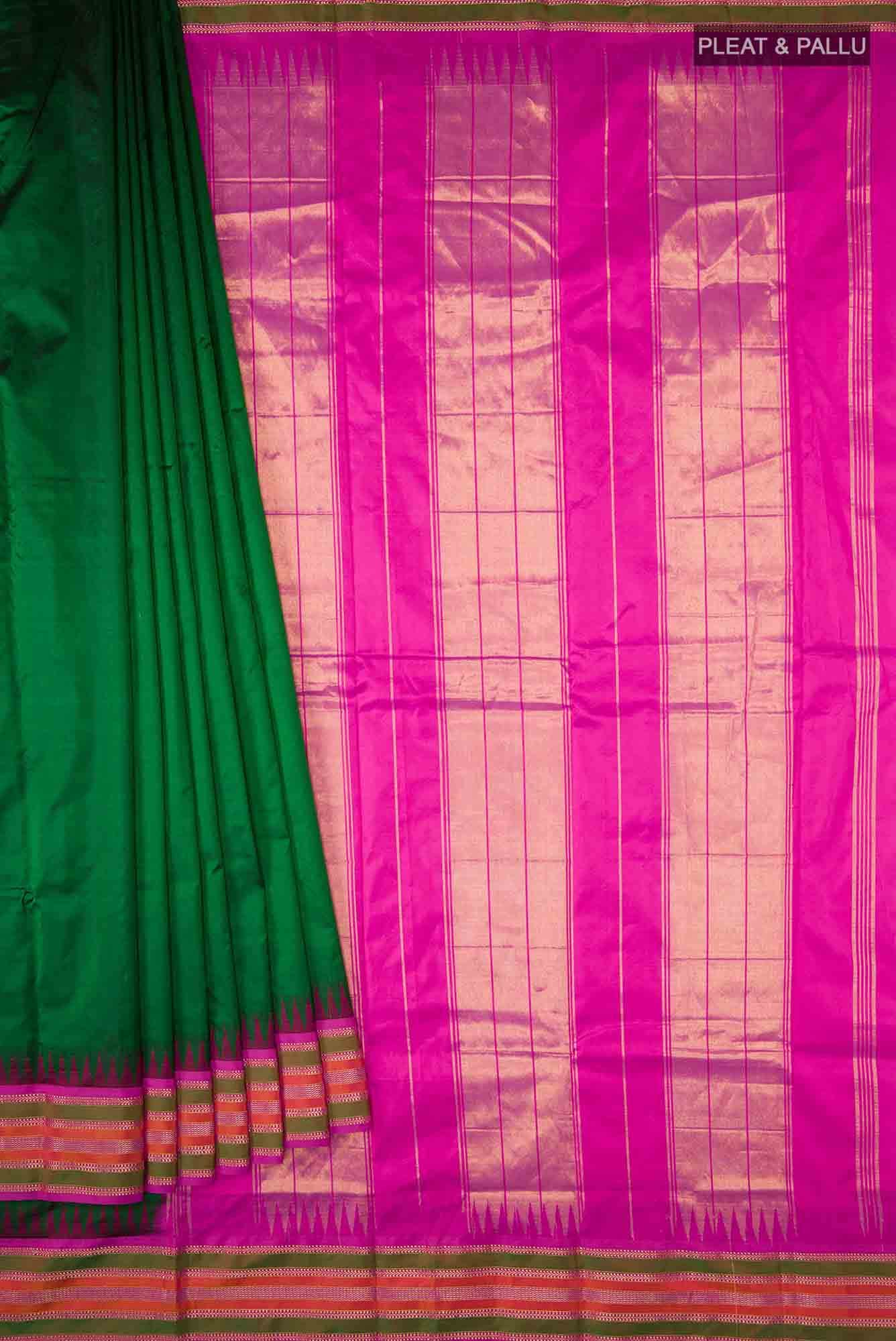 Green Bangalore Silk Saree