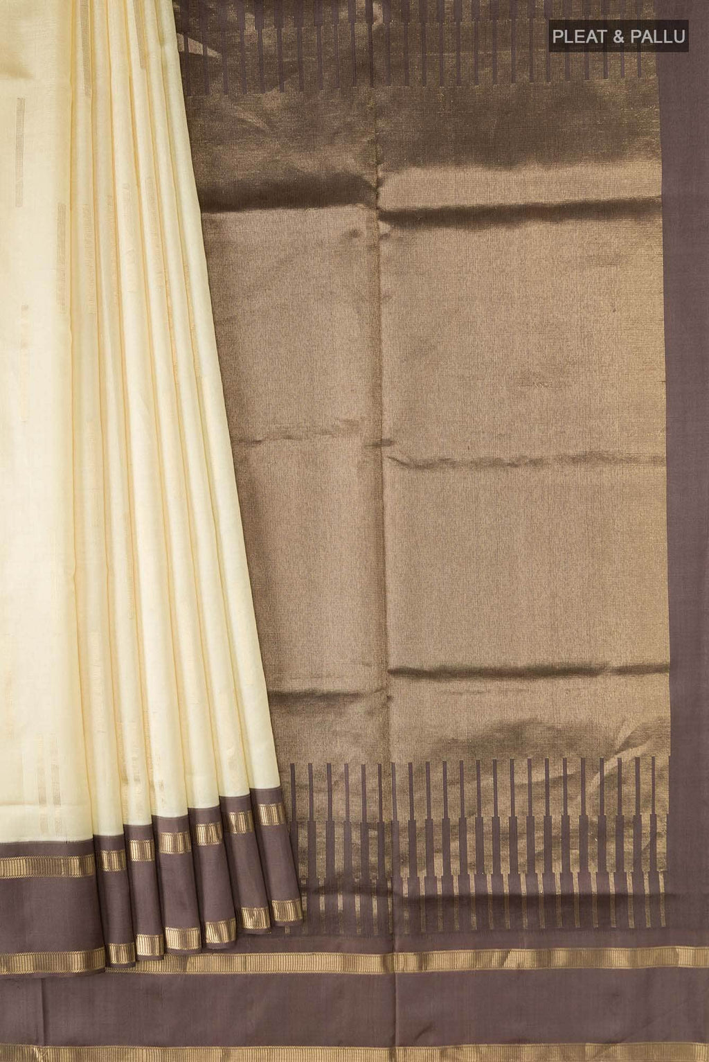 Cream Soft Silk Saree