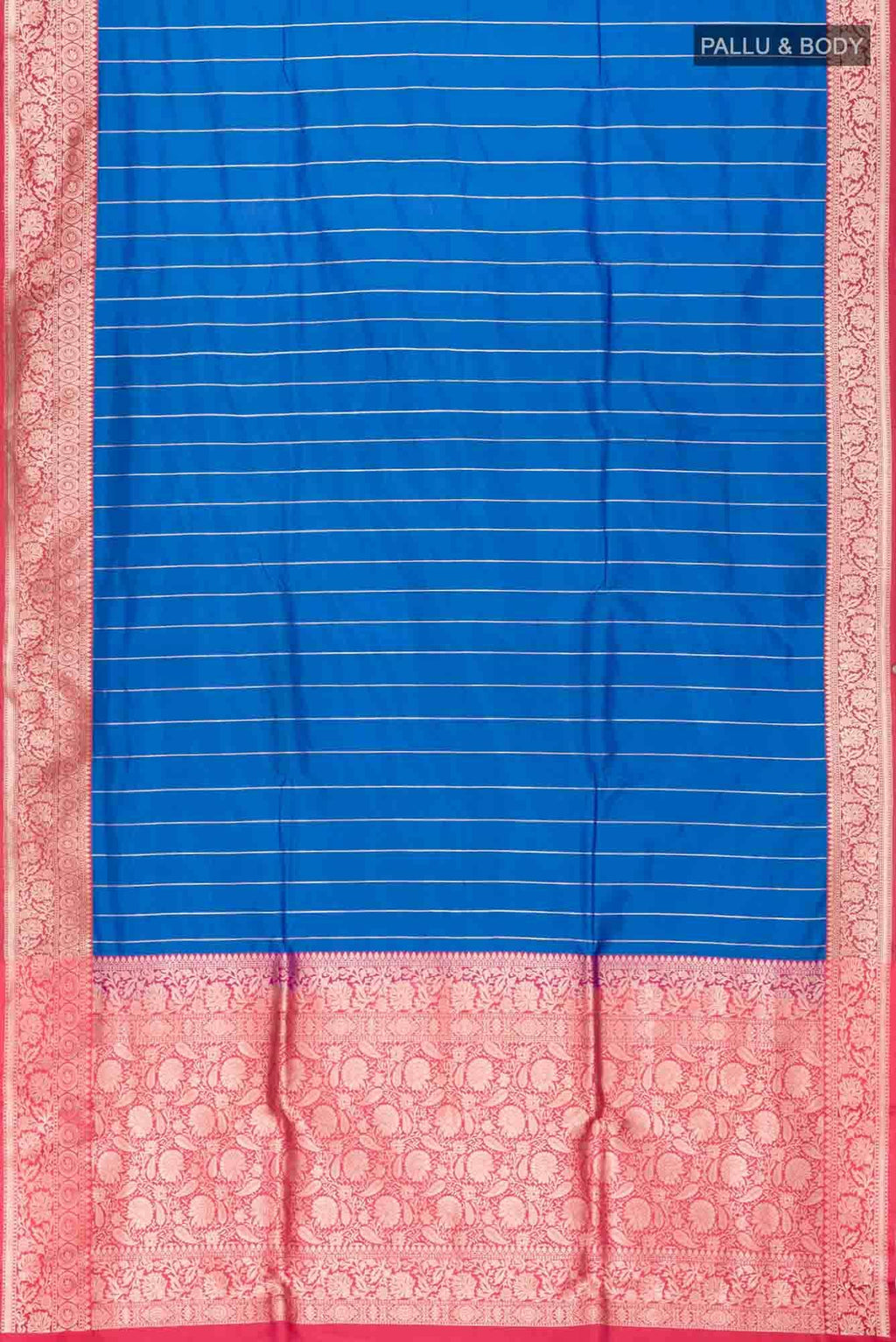 Blue Banarasi Katan Silk Saree