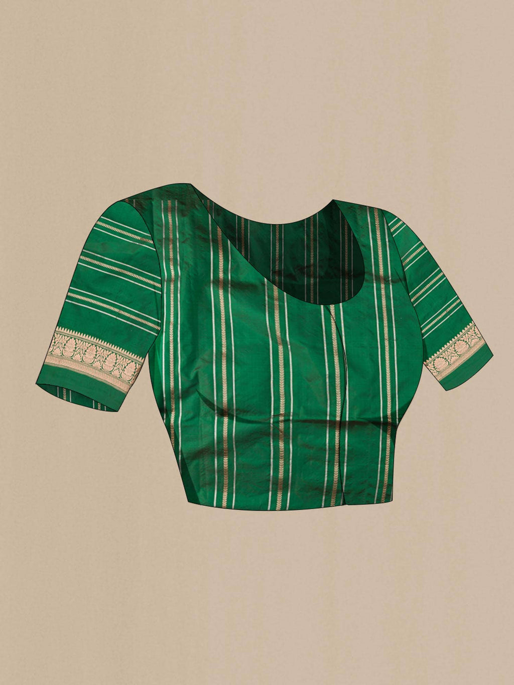 Green Banarasi Katan Silk Saree