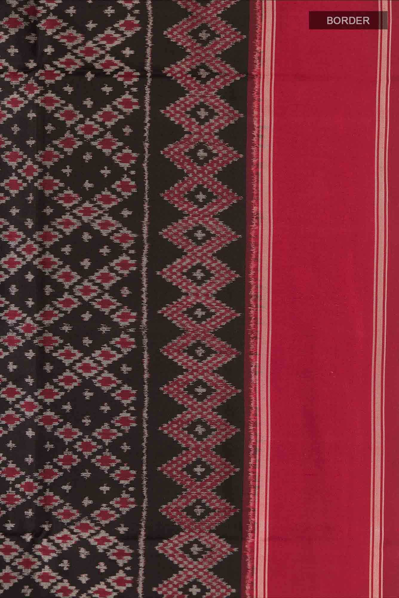 Black Pochampally Silk Saree