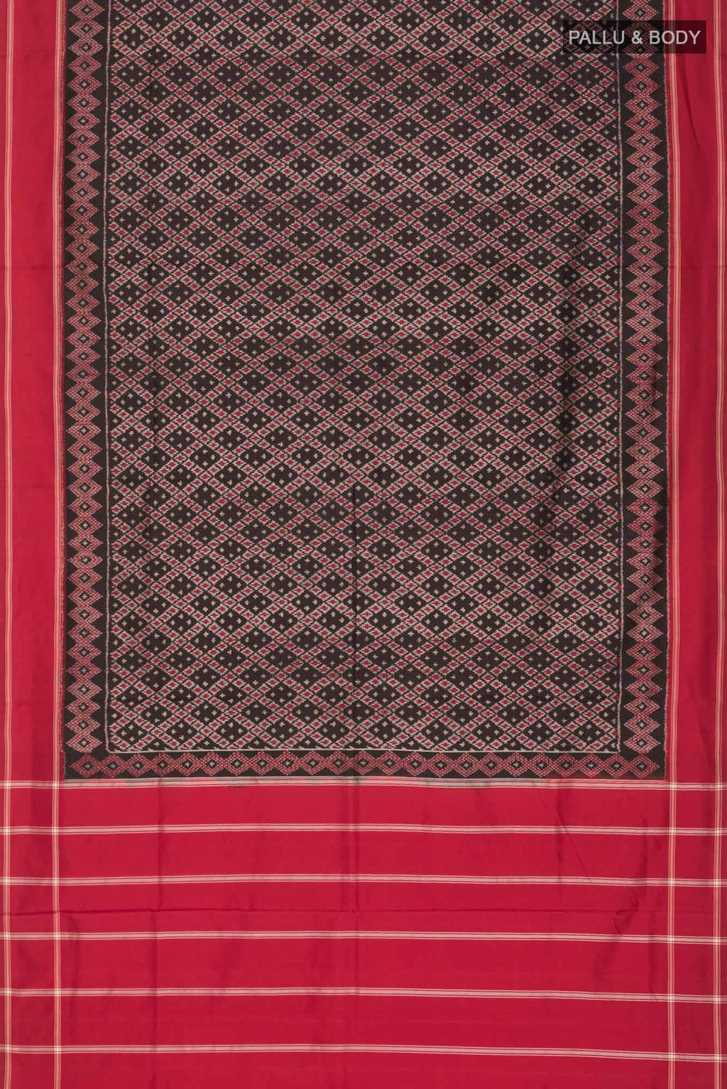 Black Pochampally Silk Saree