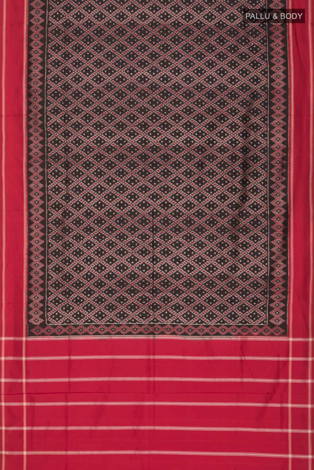 Black Pochampally Silk Saree