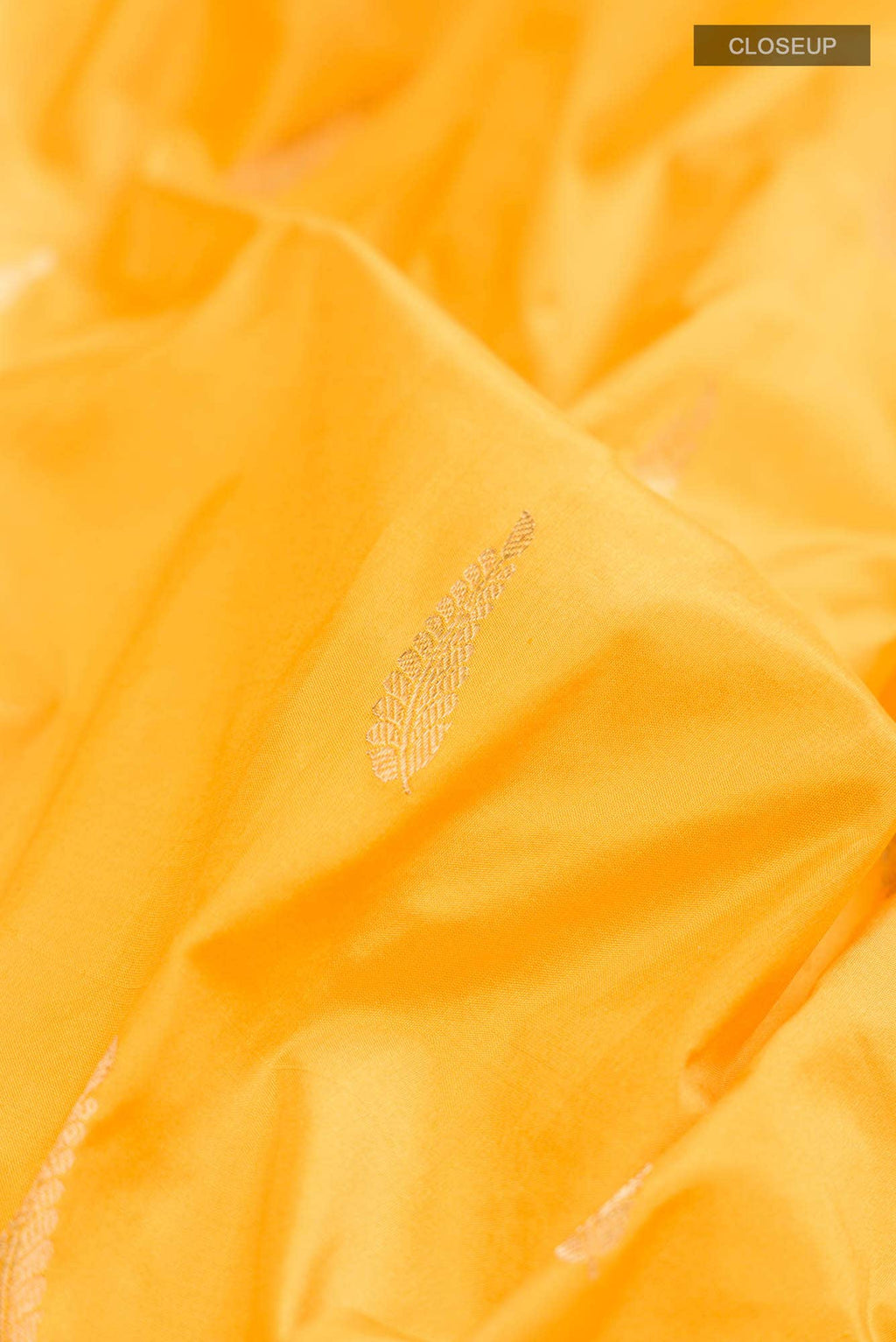 Yellow Bangalore Silk Saree