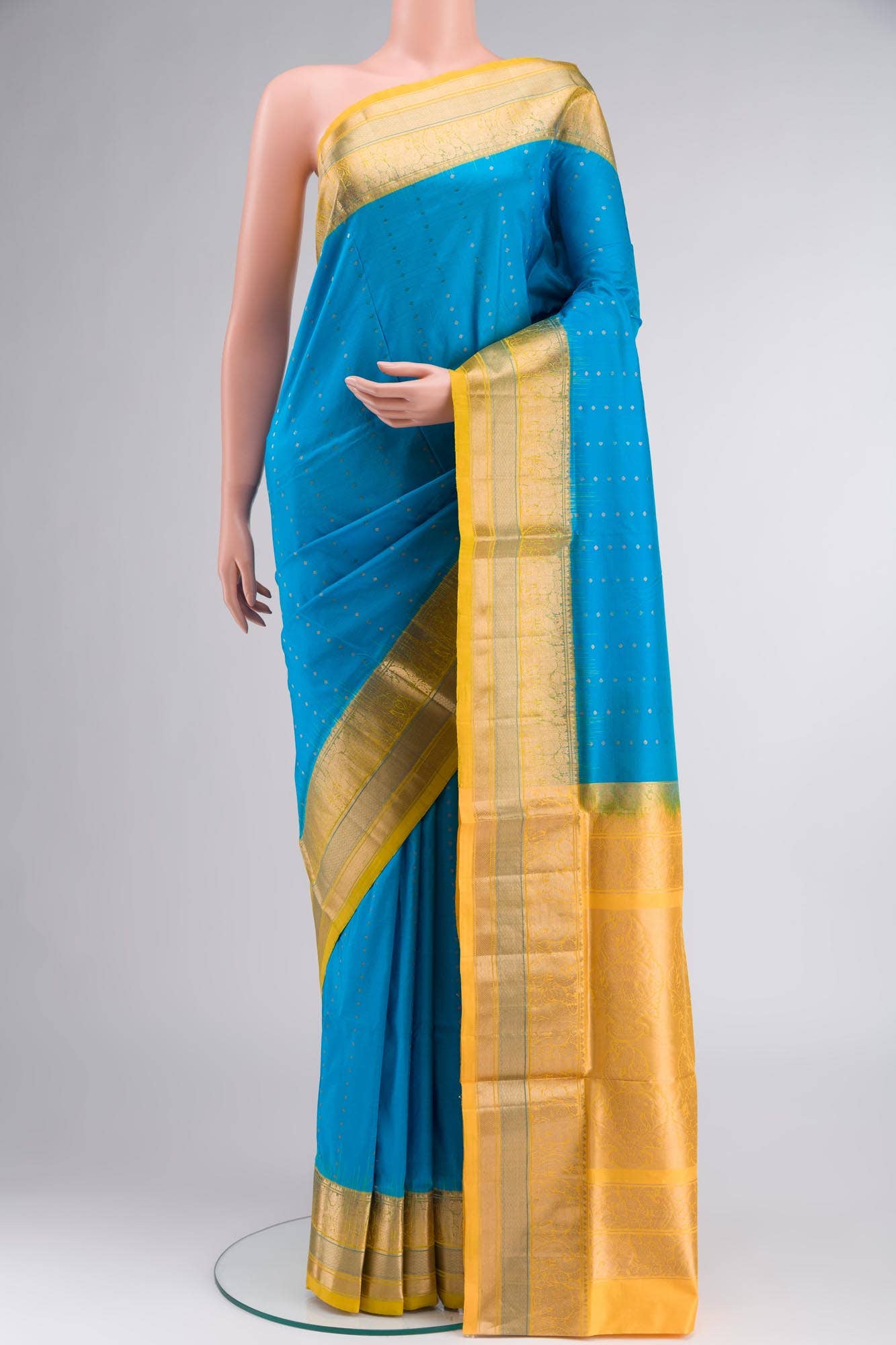 Blue Bangalore Silk Saree
