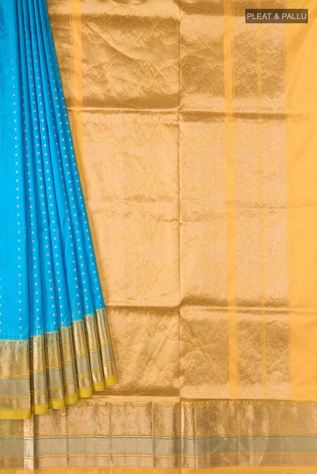 Blue Bangalore Silk Saree
