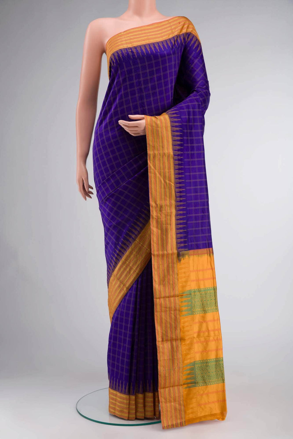 Blue Bangalore Silk Saree