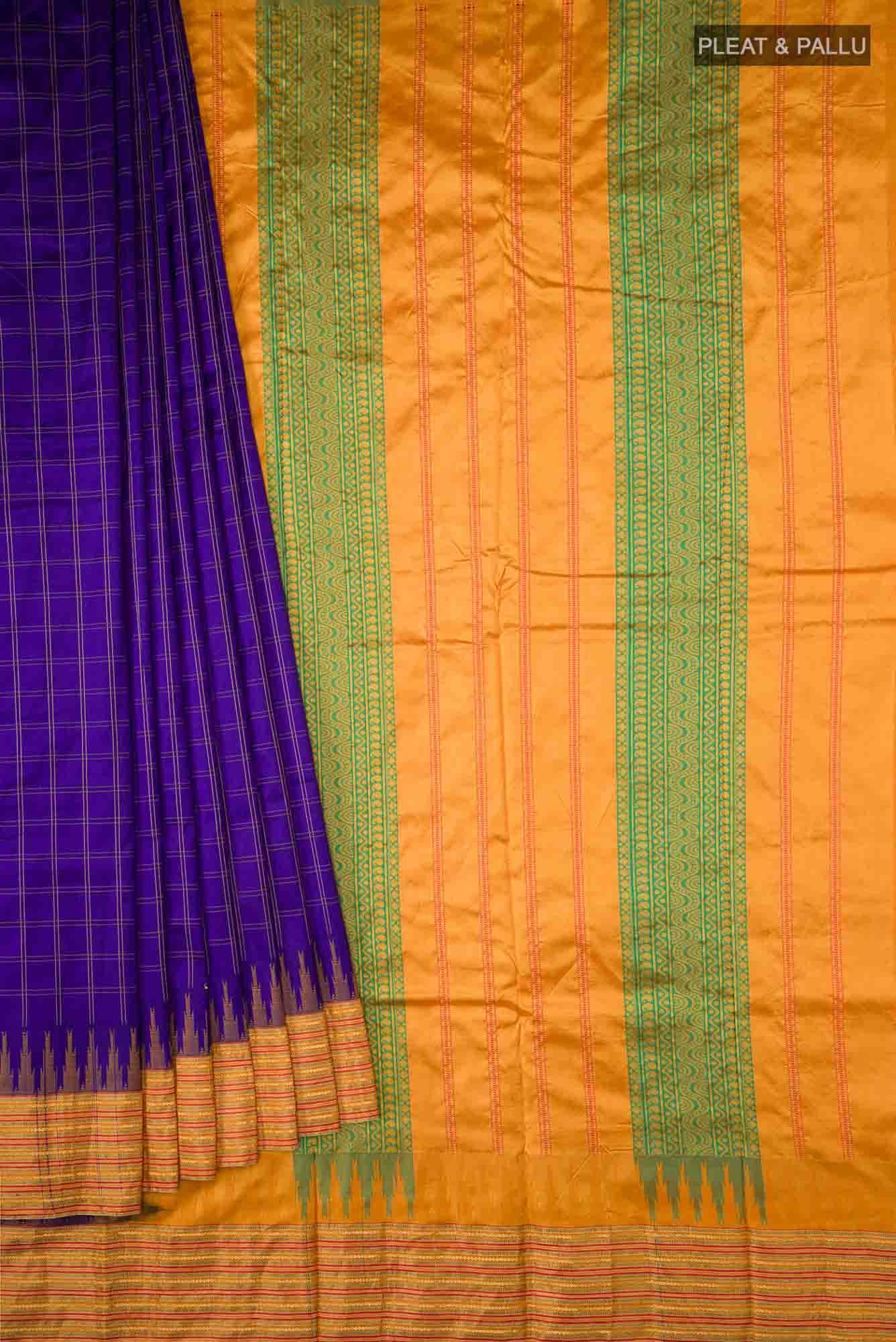Blue Bangalore Silk Saree