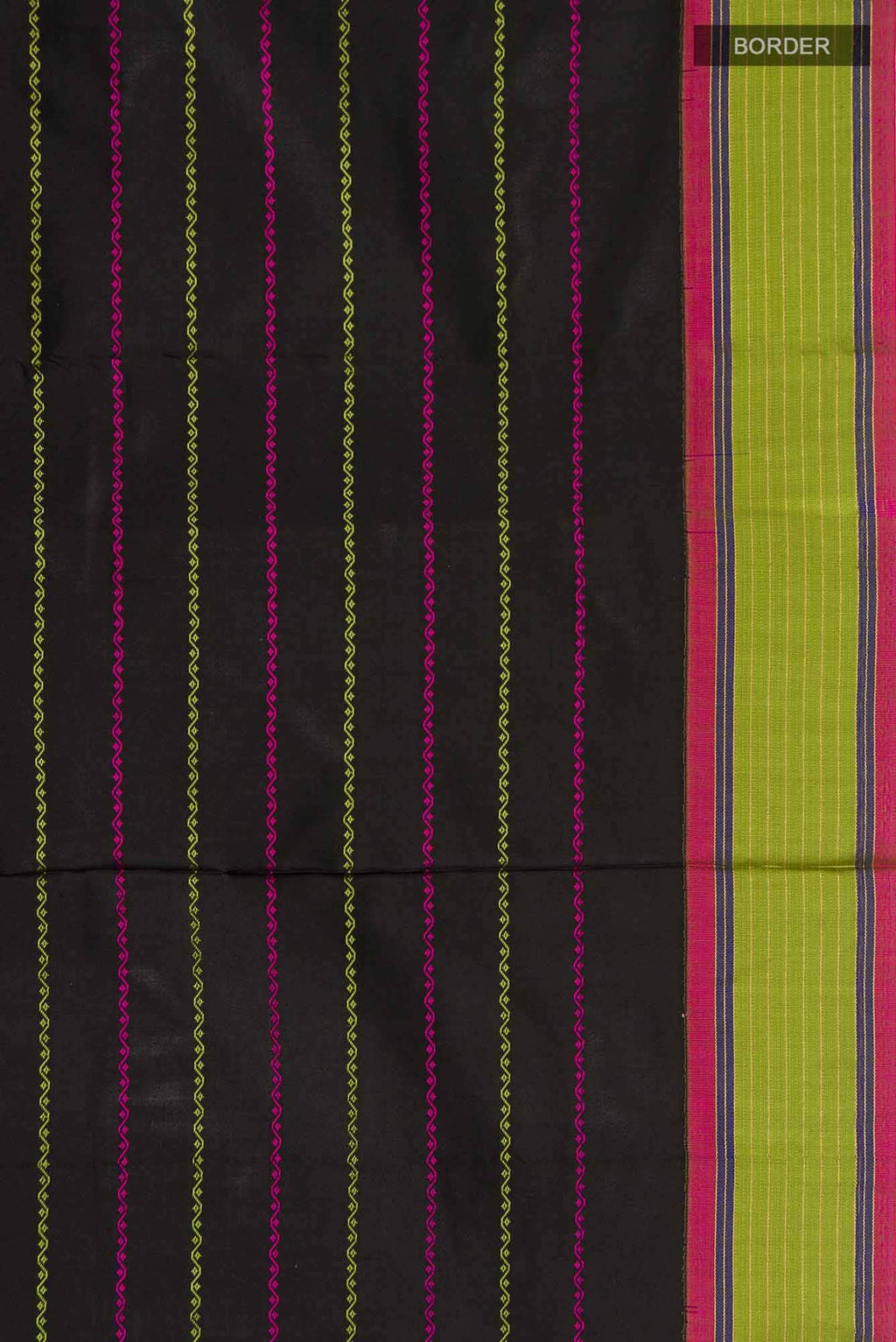 Black Bangalore Silk Saree