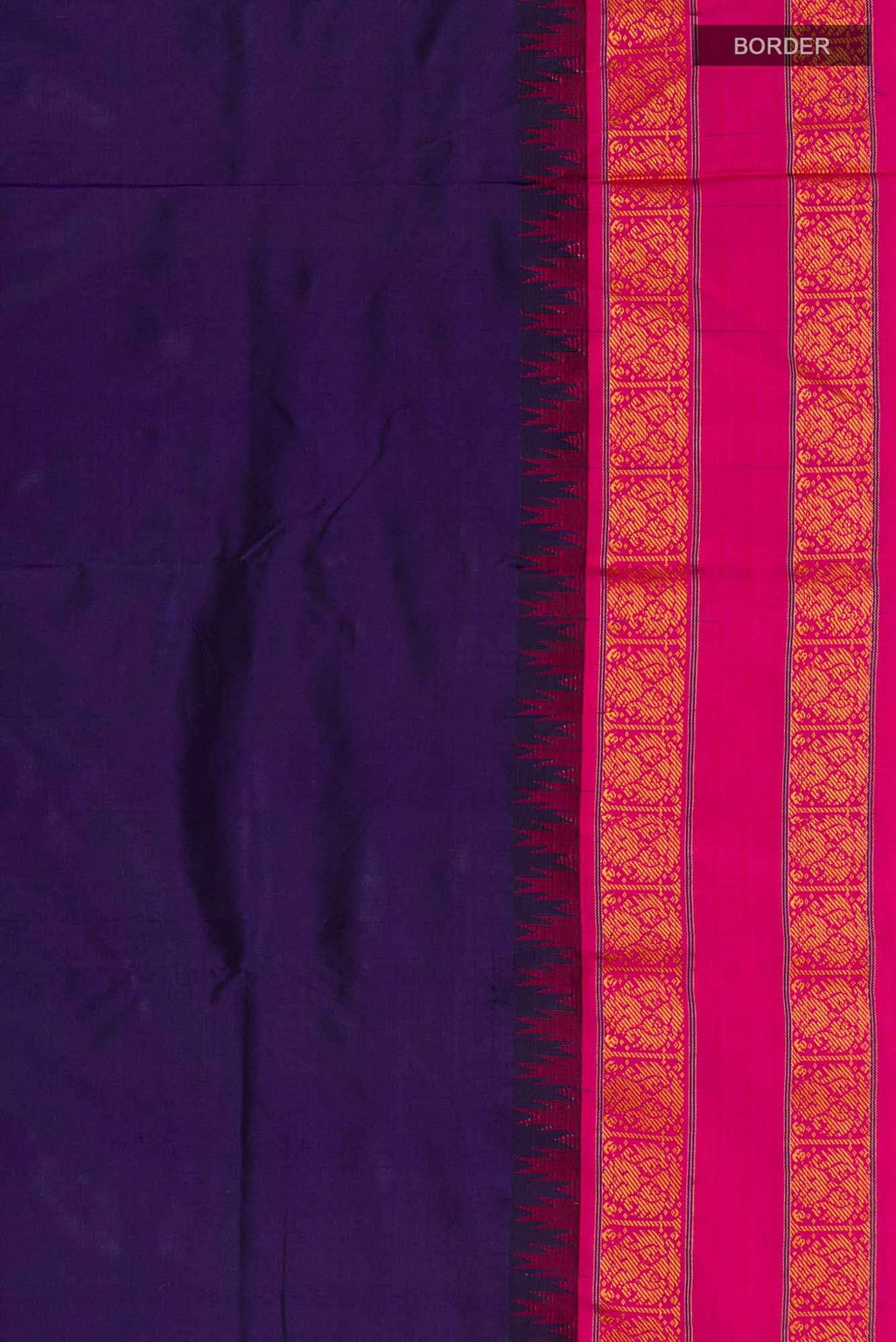 Navy Blue Bangalore Silk Saree