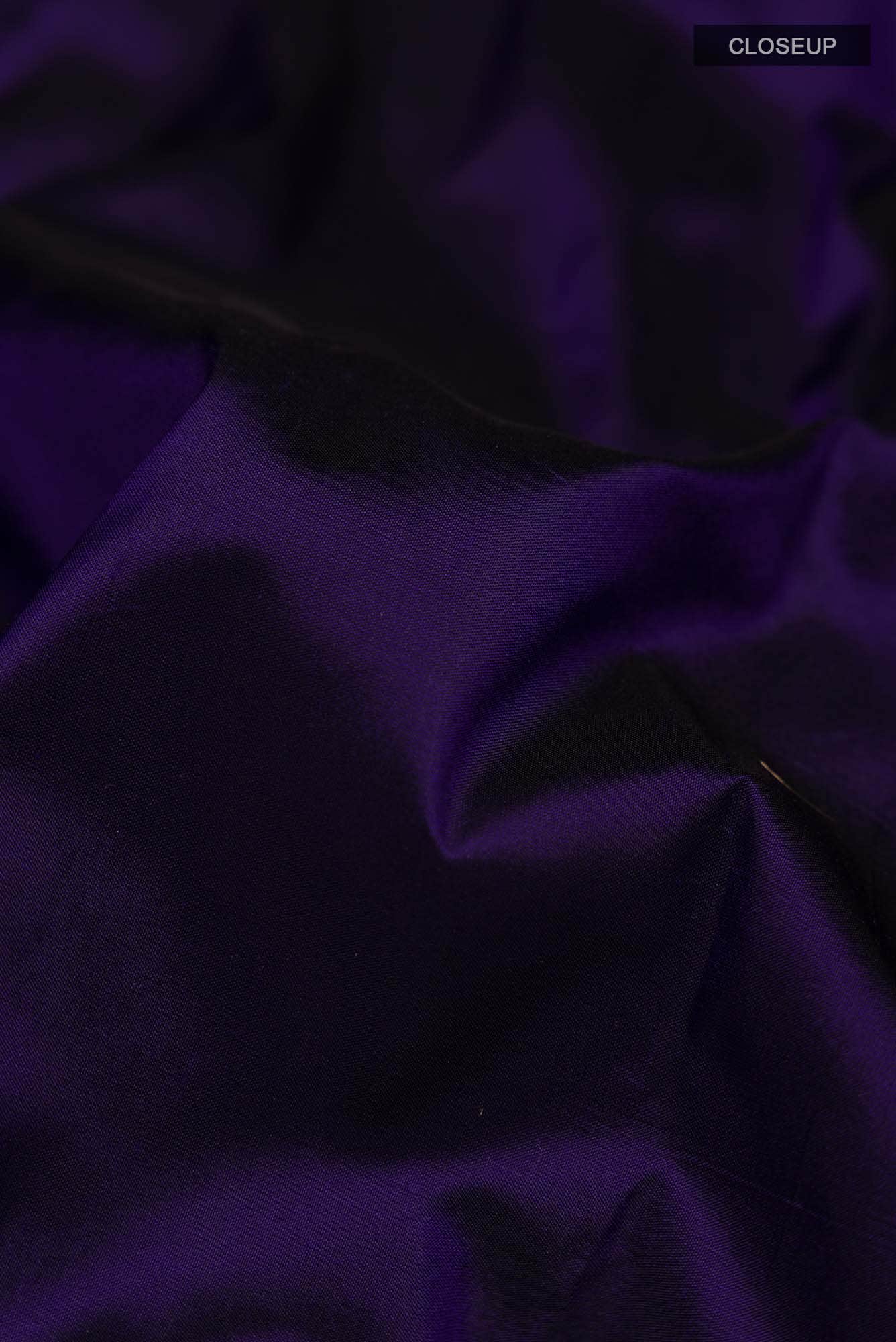 Navy Blue Bangalore Silk Saree