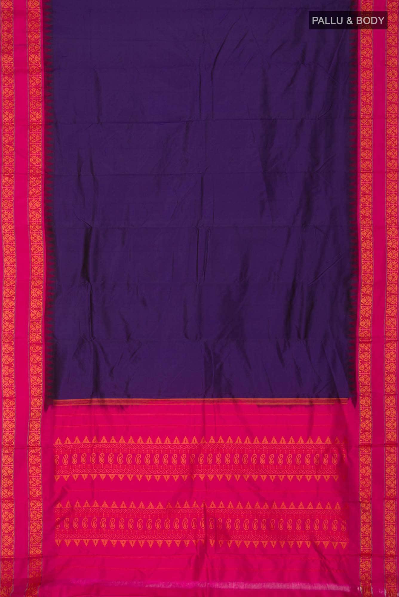 Navy Blue Bangalore Silk Saree