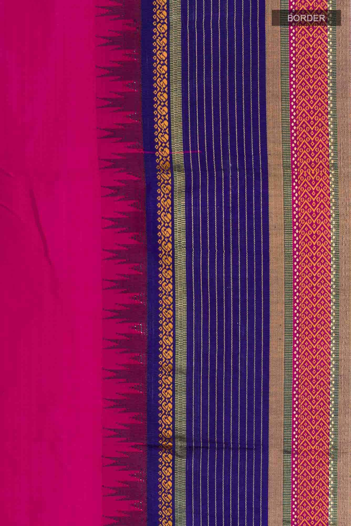 Pink Bangalore Silk Saree
