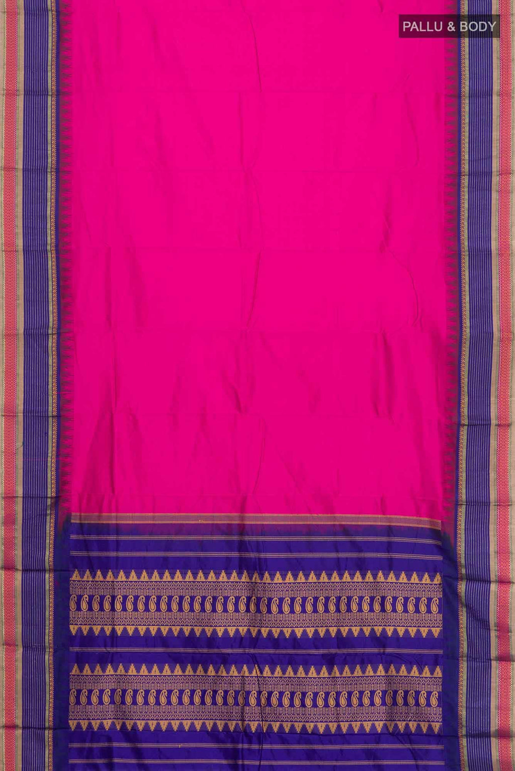 Pink Bangalore Silk Saree