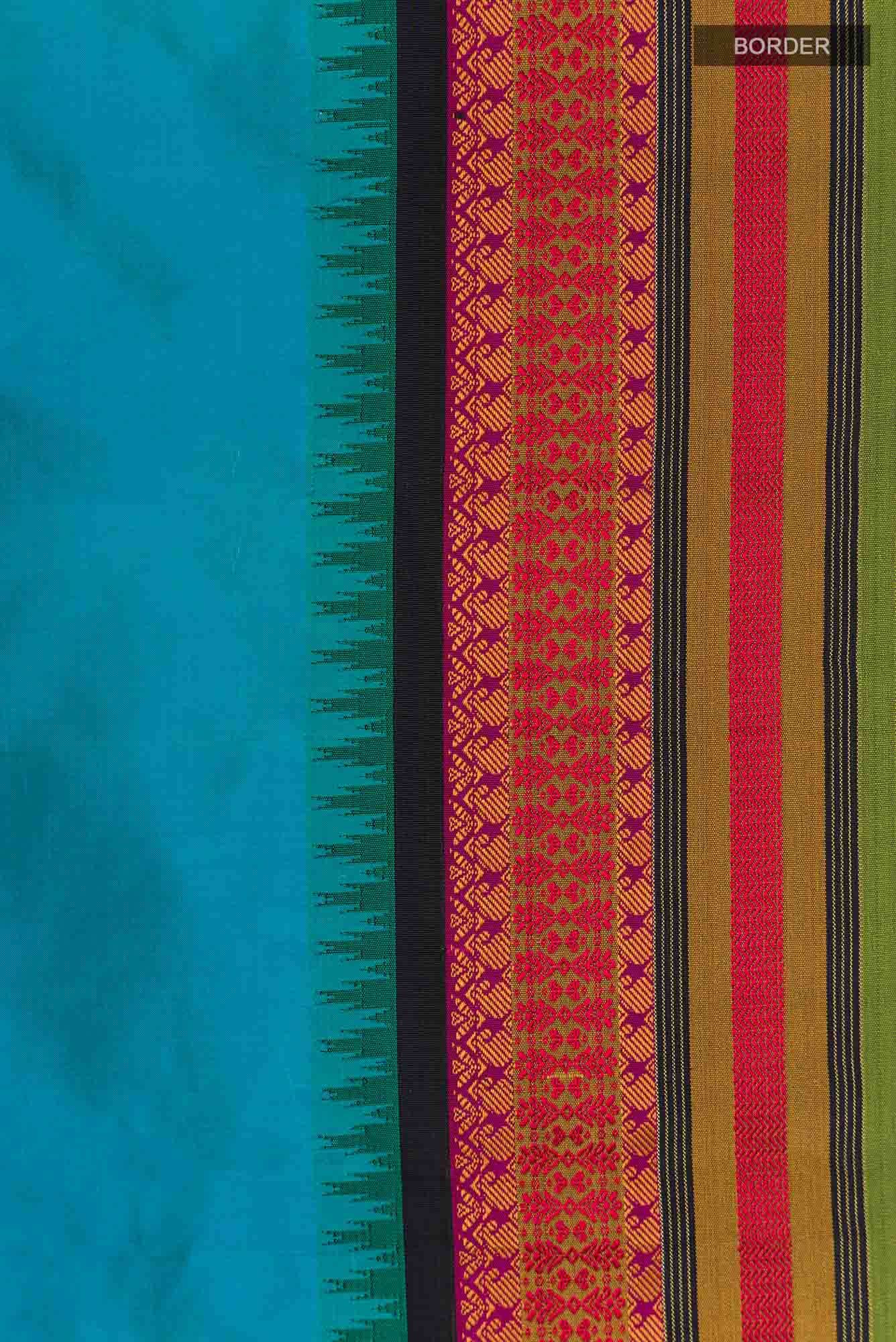 Blue Bangalore Silk Saree