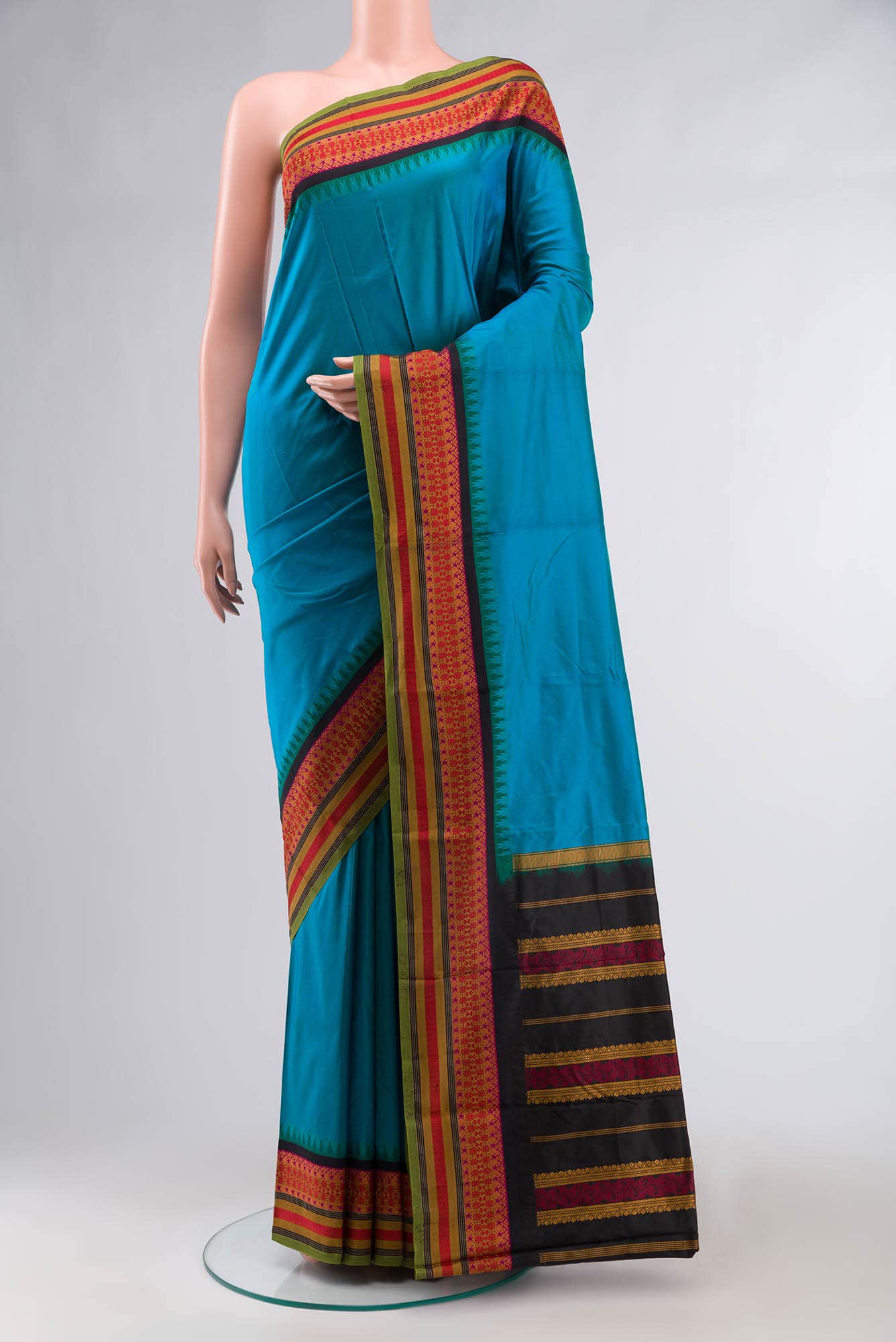 Blue Bangalore Silk Saree