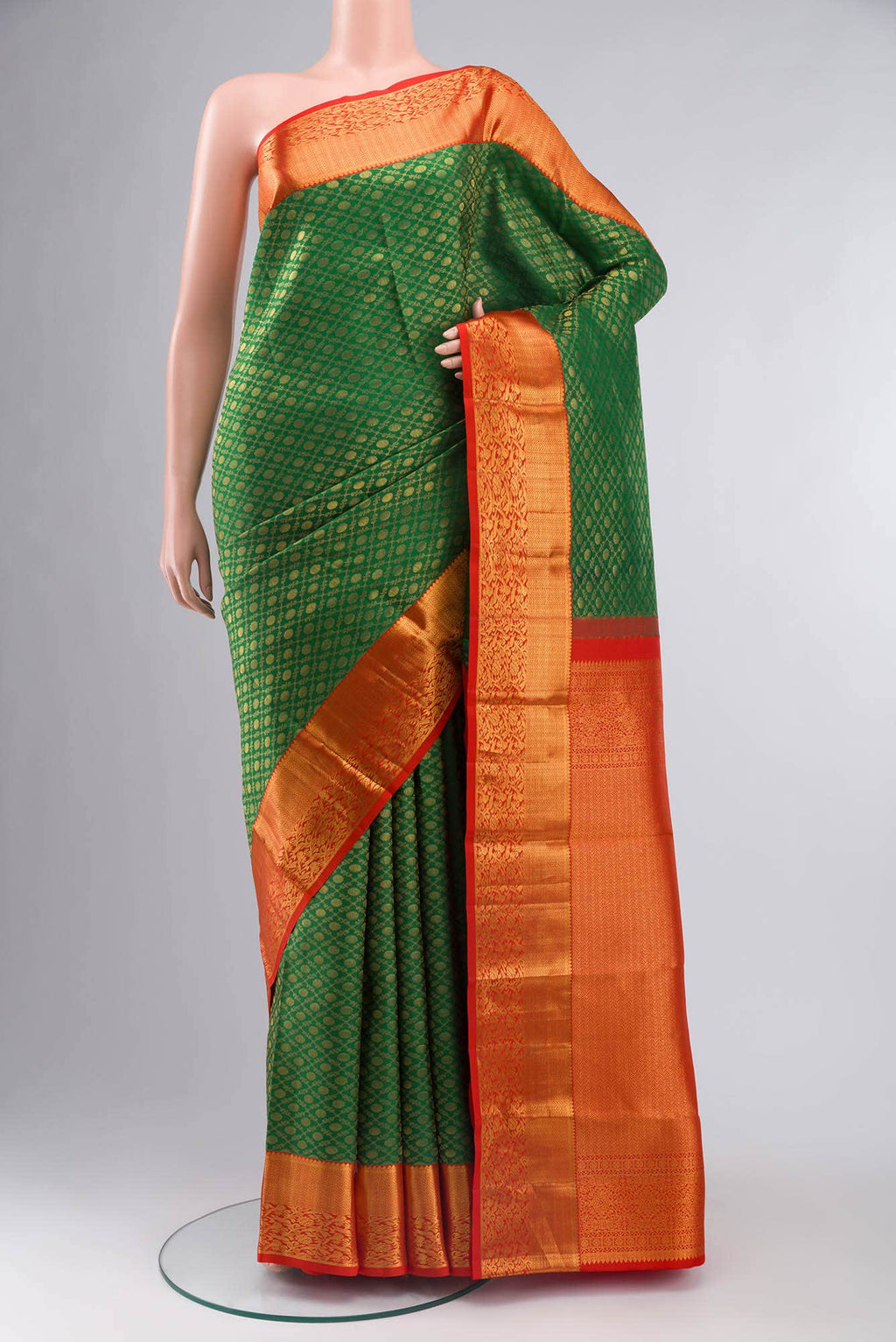 Green Kanchipuram Silk Saree