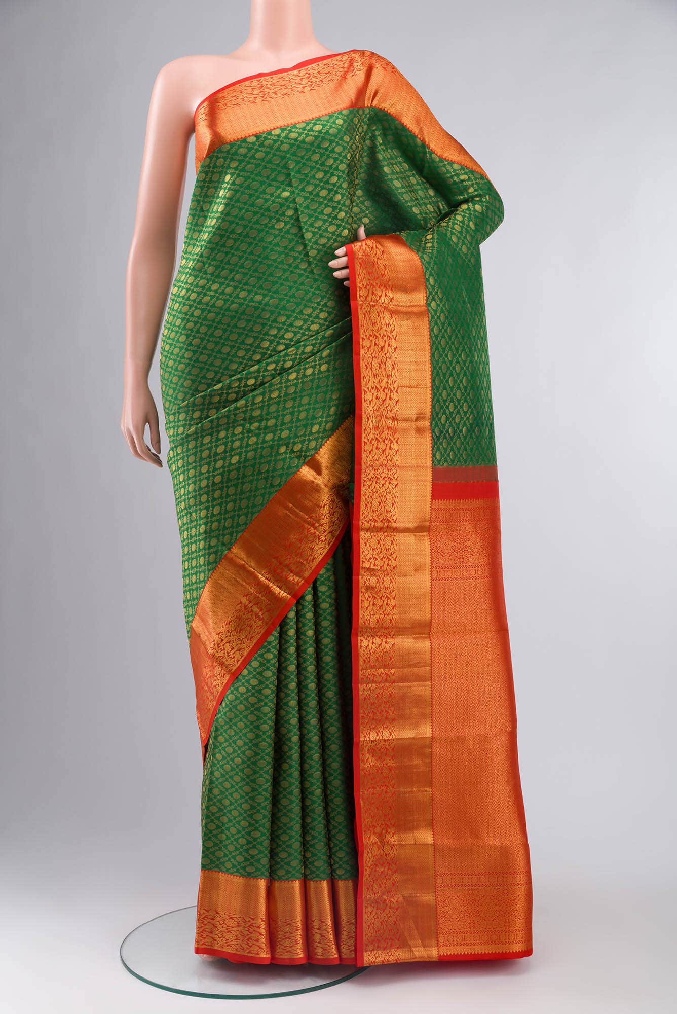 Green Kanchipuram Silk Saree
