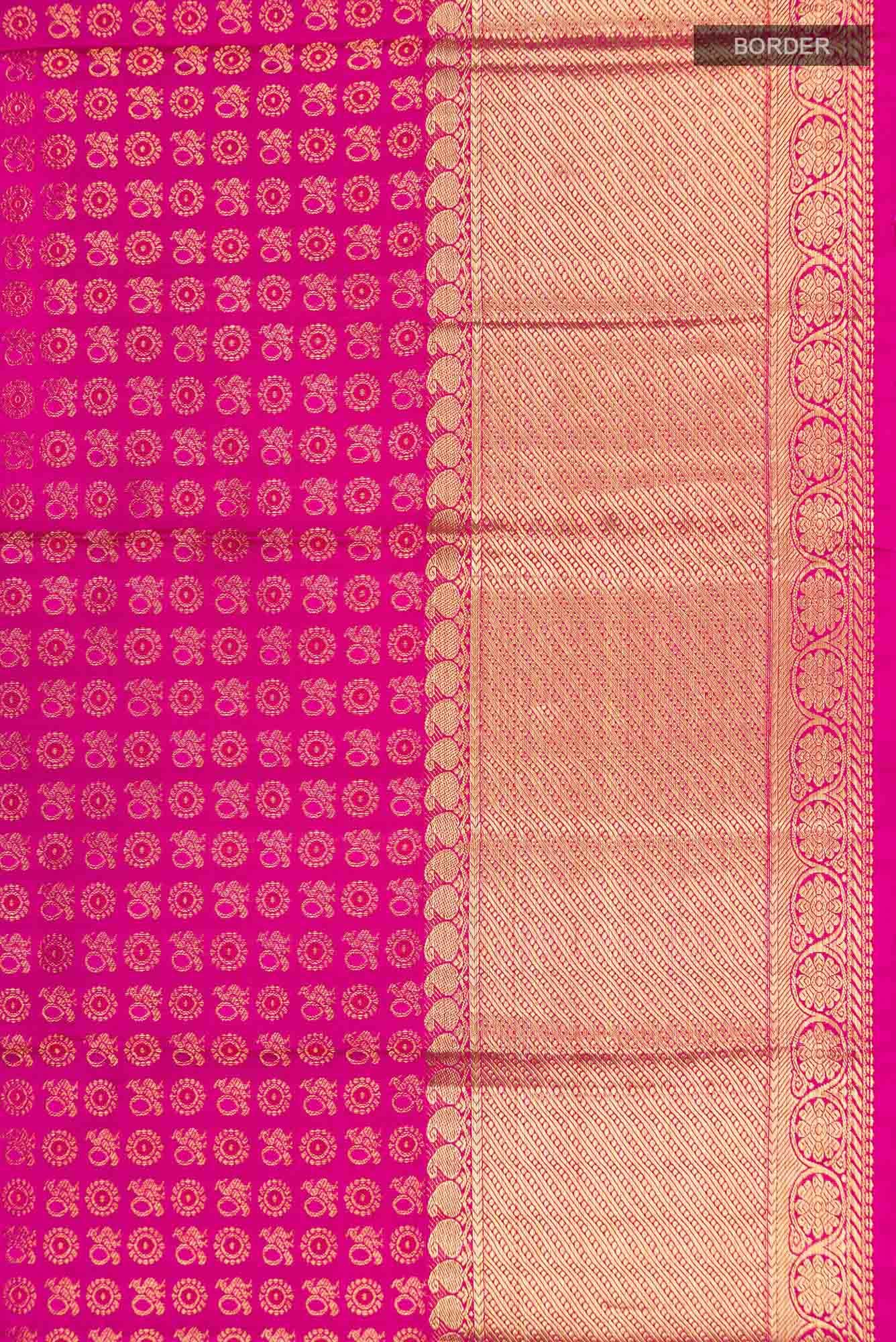 Pink Kanchipuram Silk Saree