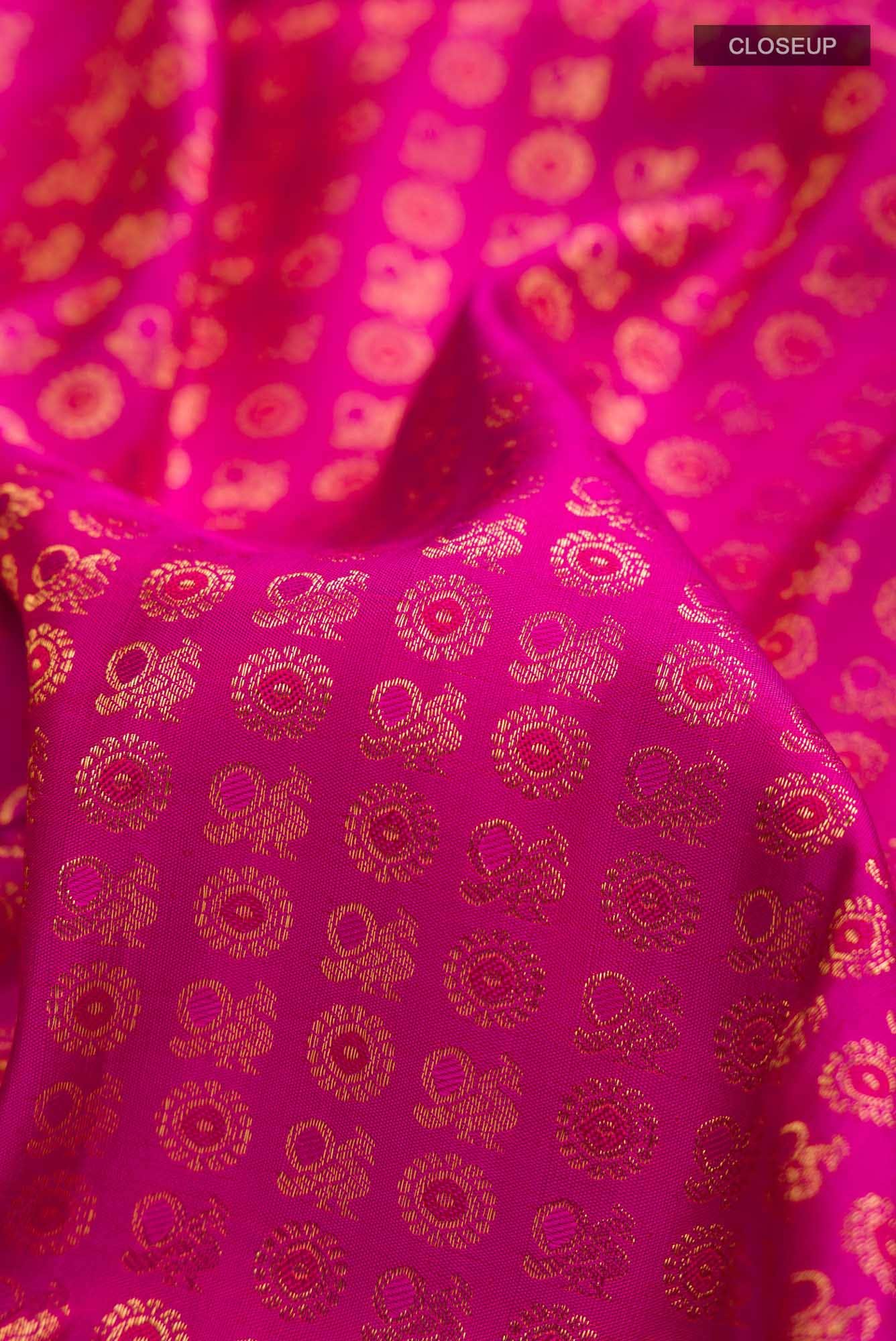 Pink Kanchipuram Silk Saree