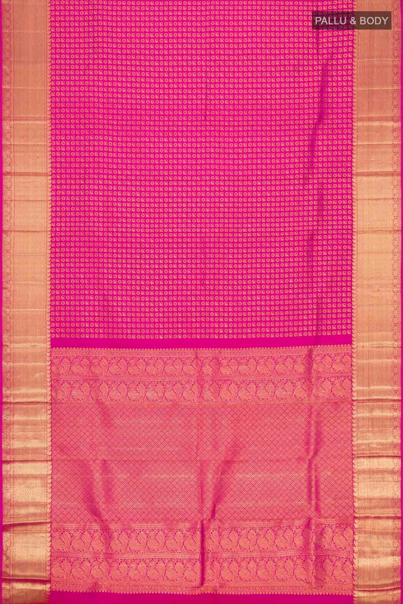 Pink Kanchipuram Silk Saree