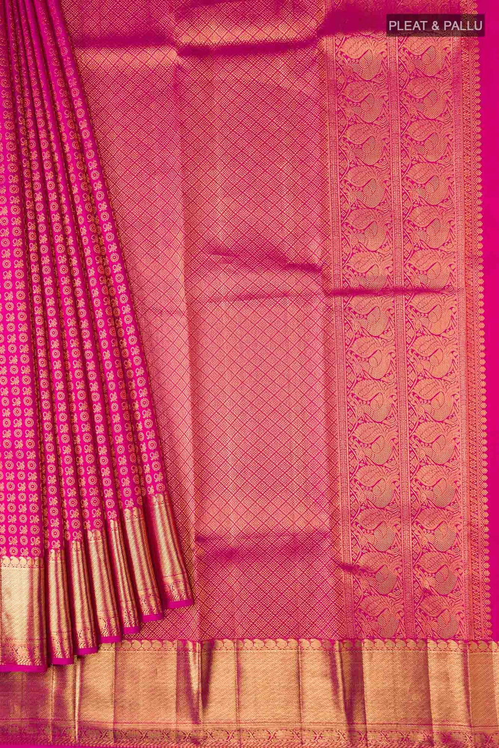 Pink Kanchipuram Silk Saree