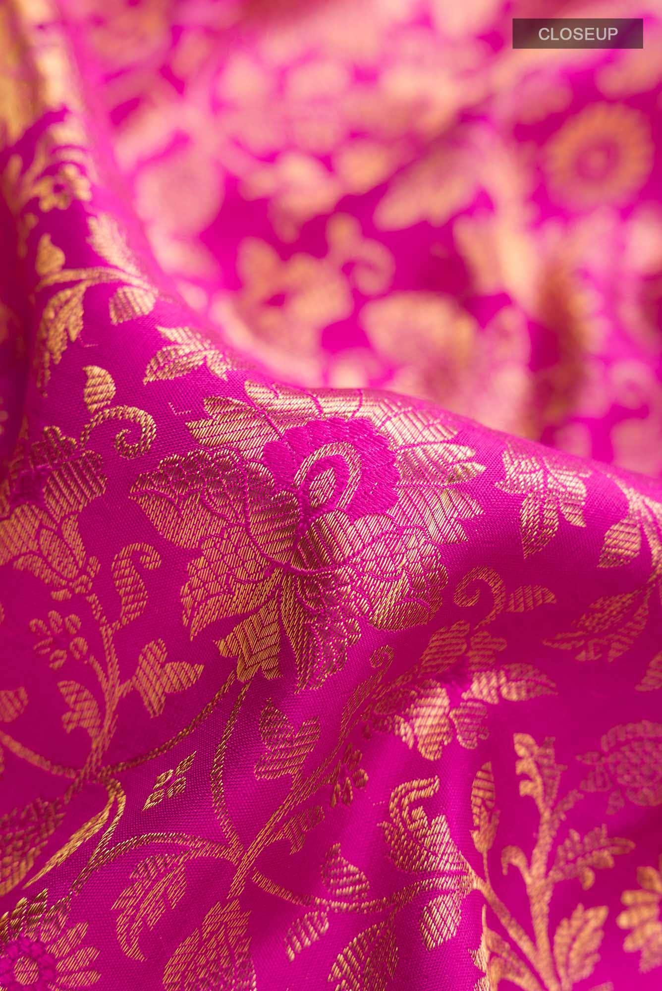 Pink Kanchipuram Silk Saree