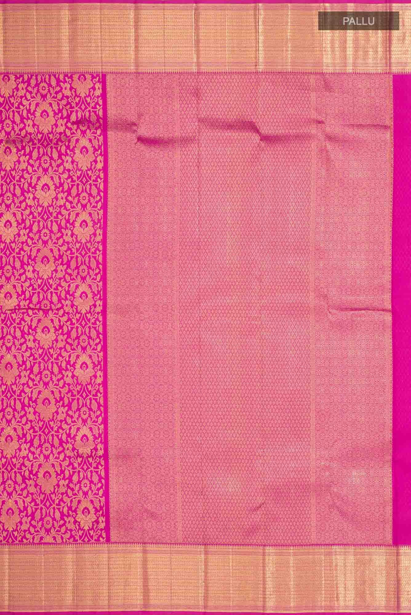 Pink Kanchipuram Silk Saree