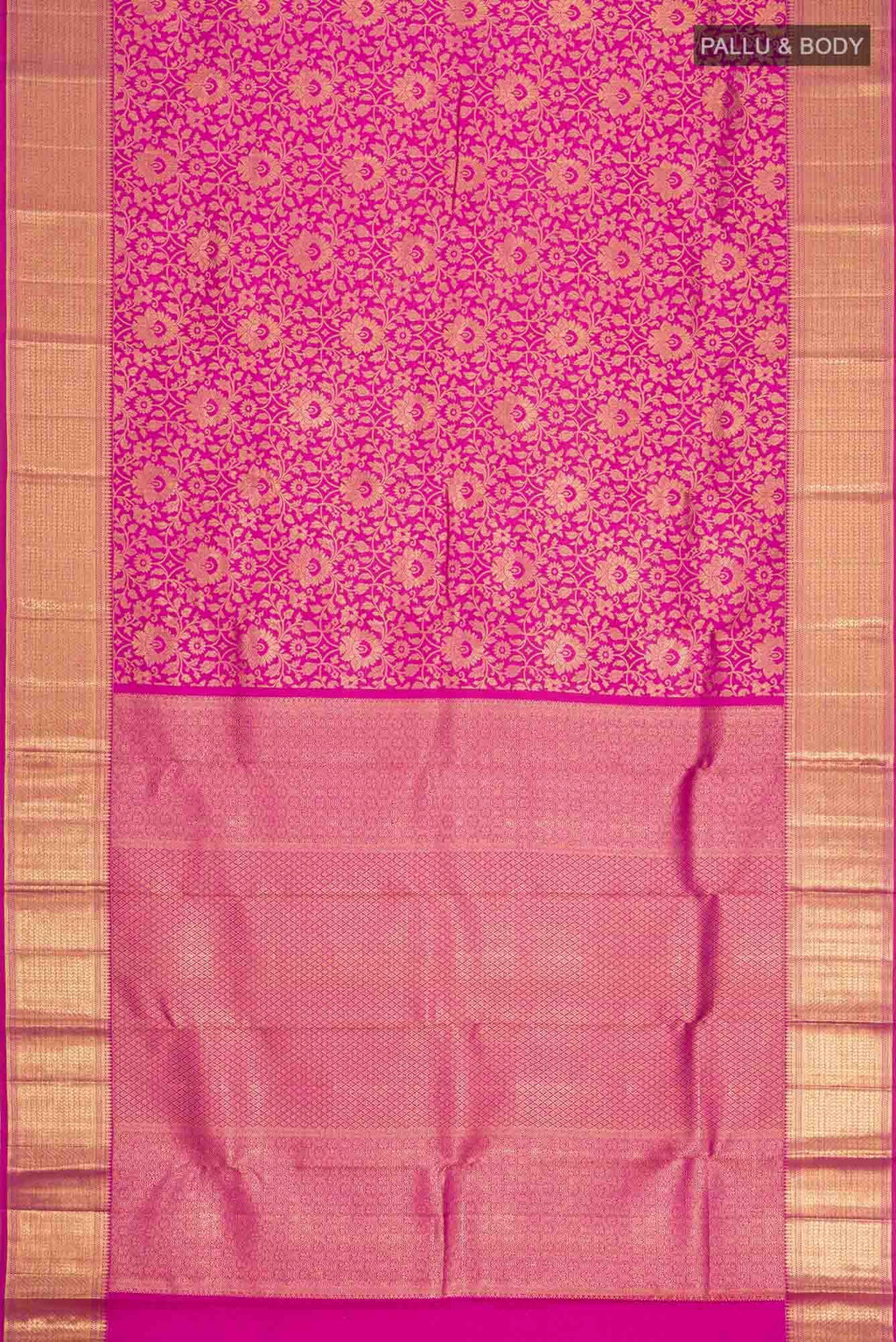 Pink Kanchipuram Silk Saree