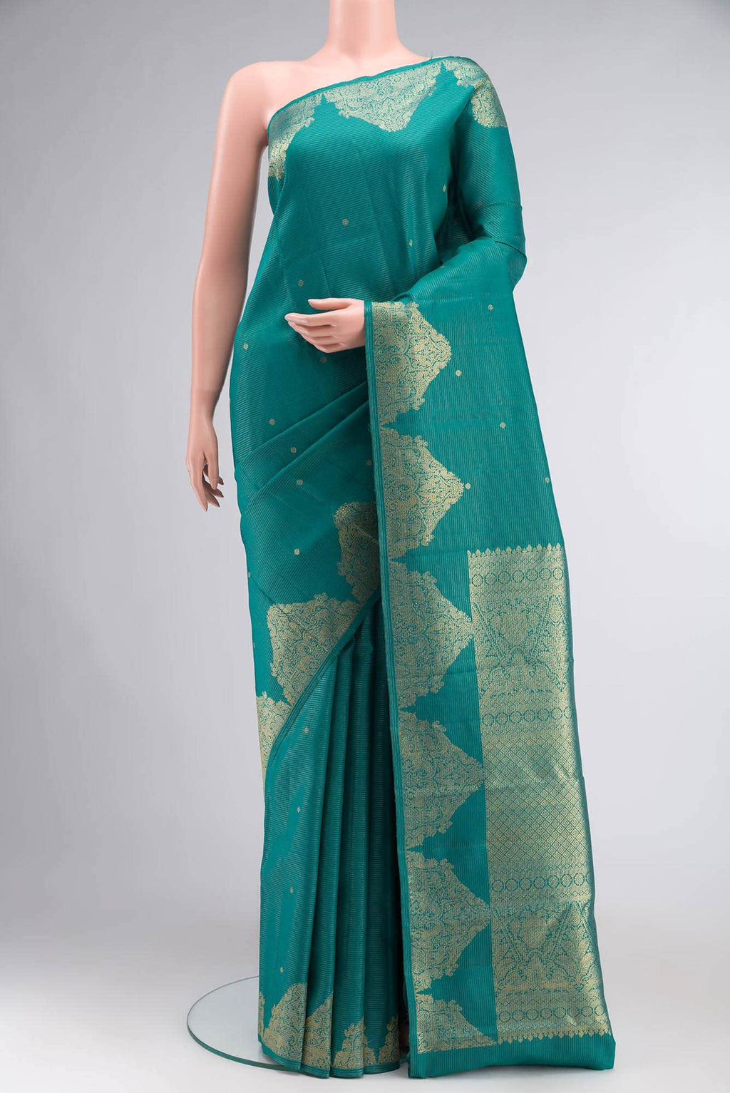Blue Kanchipuram Silk Saree