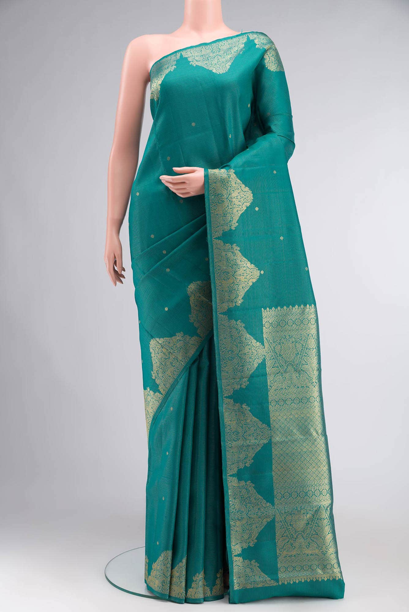 Blue Kanchipuram Silk Saree