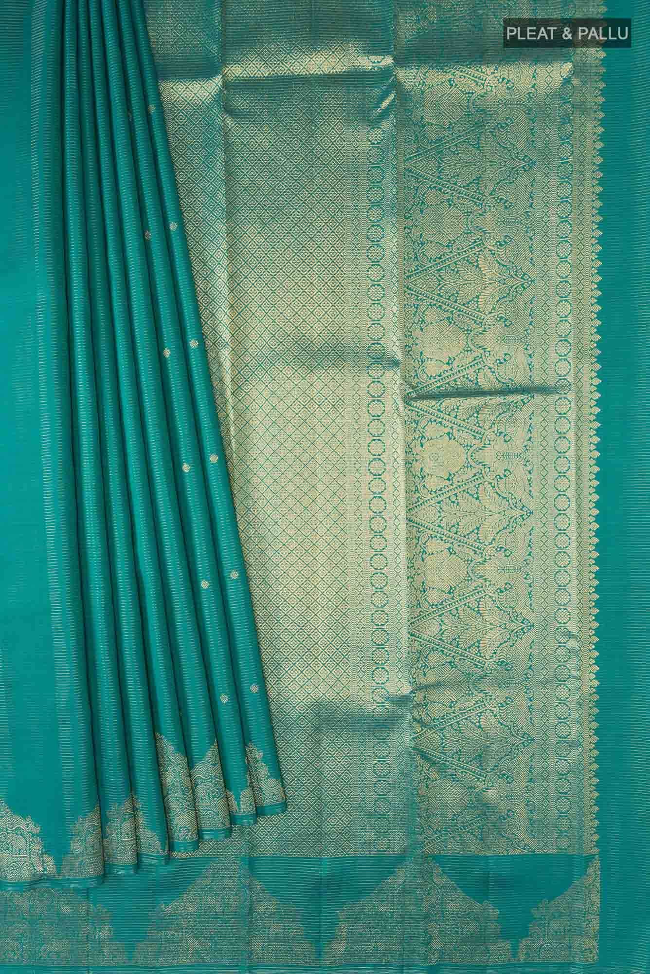 Blue Kanchipuram Silk Saree