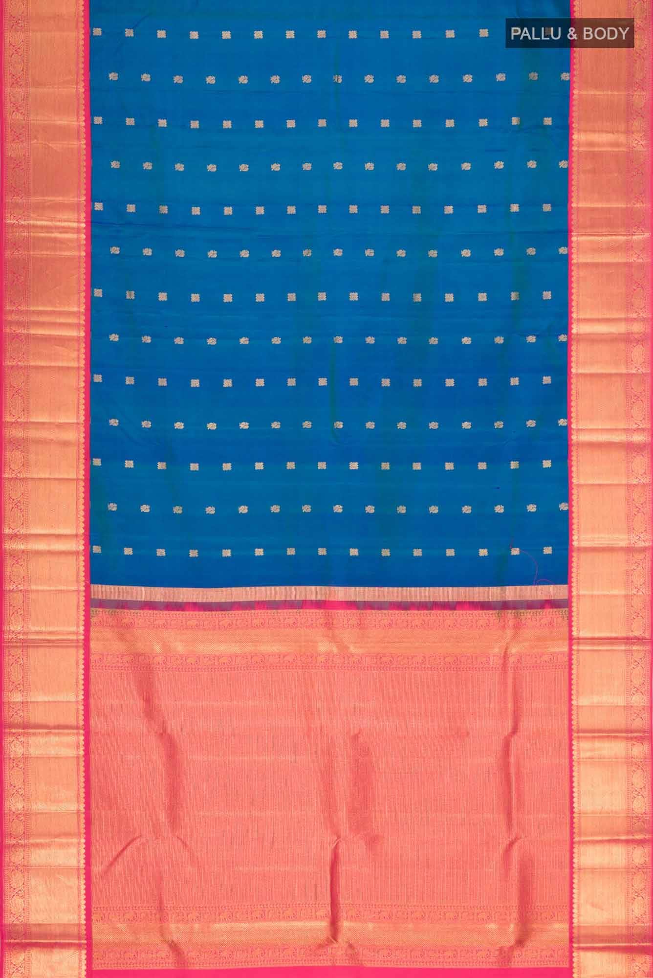 Blue Kanchipuram Silk Saree
