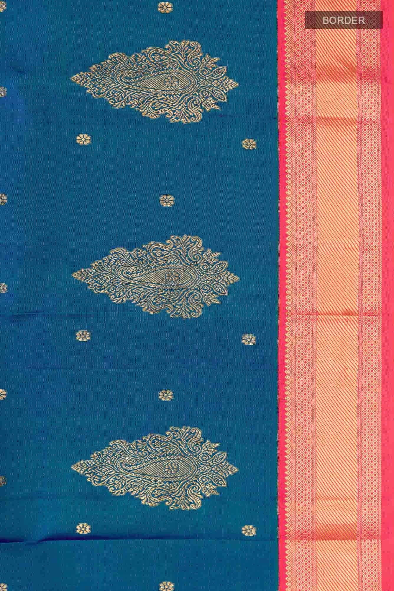 Blue Kanchipuram Silk Saree