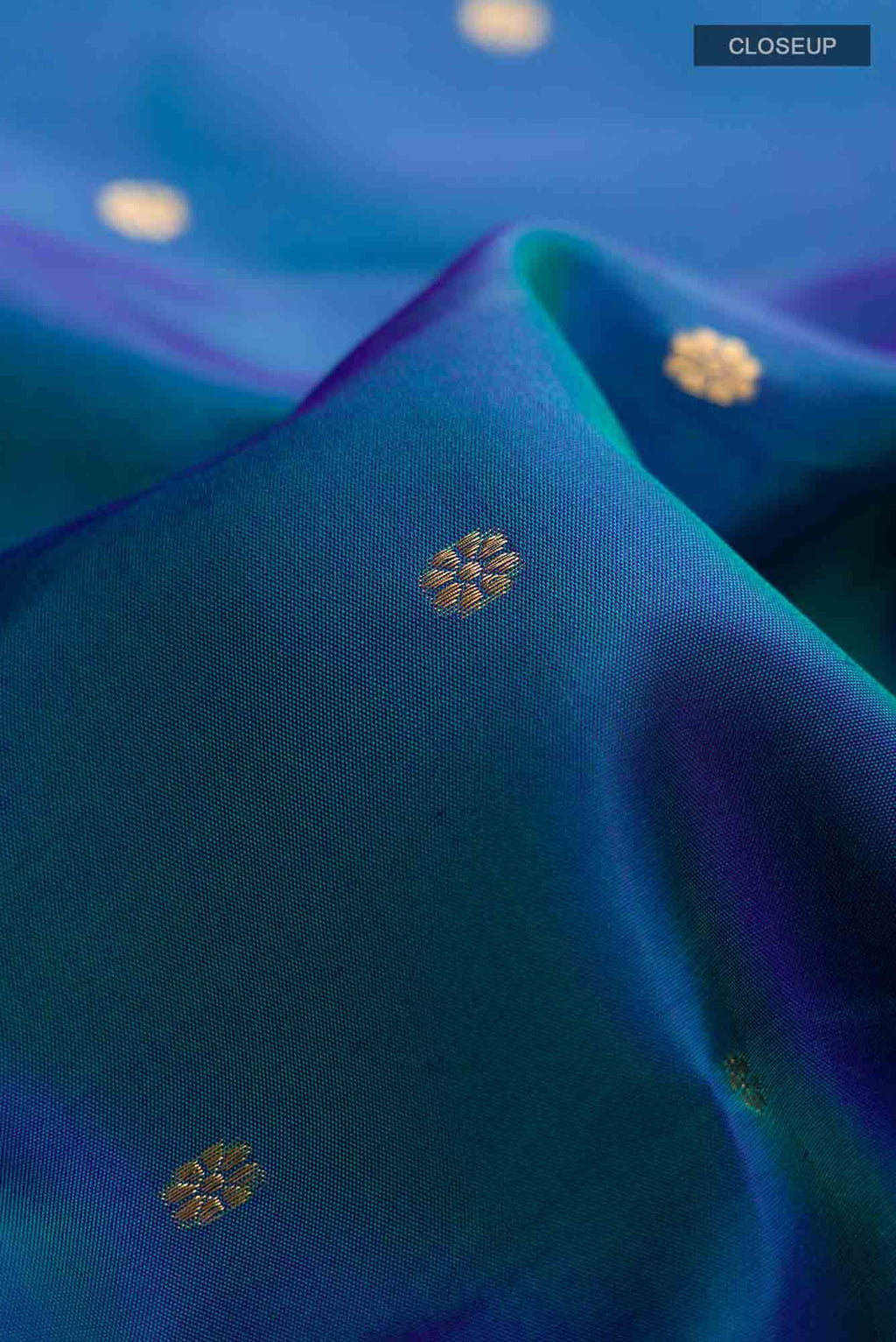Blue Kanchipuram Silk Saree