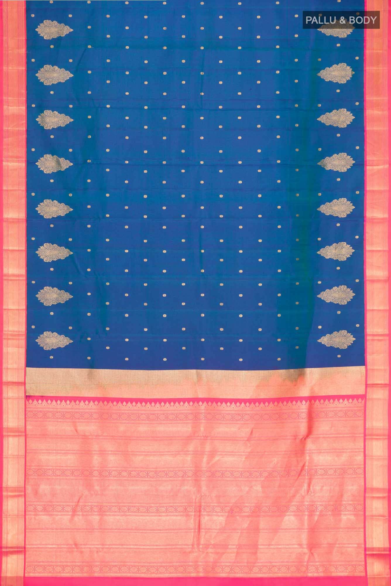 Blue Kanchipuram Silk Saree