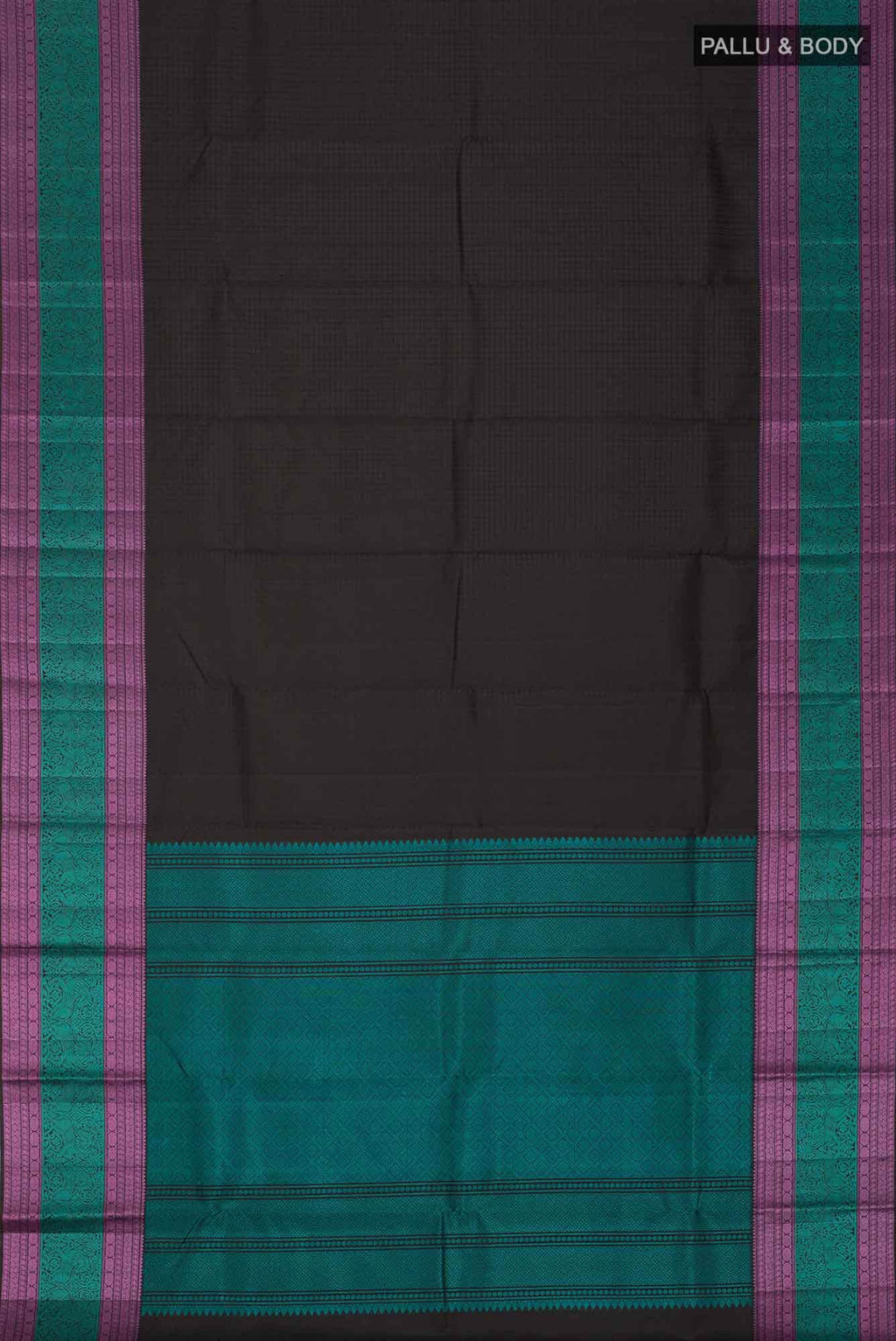 Black Kanchipuram Silk Saree