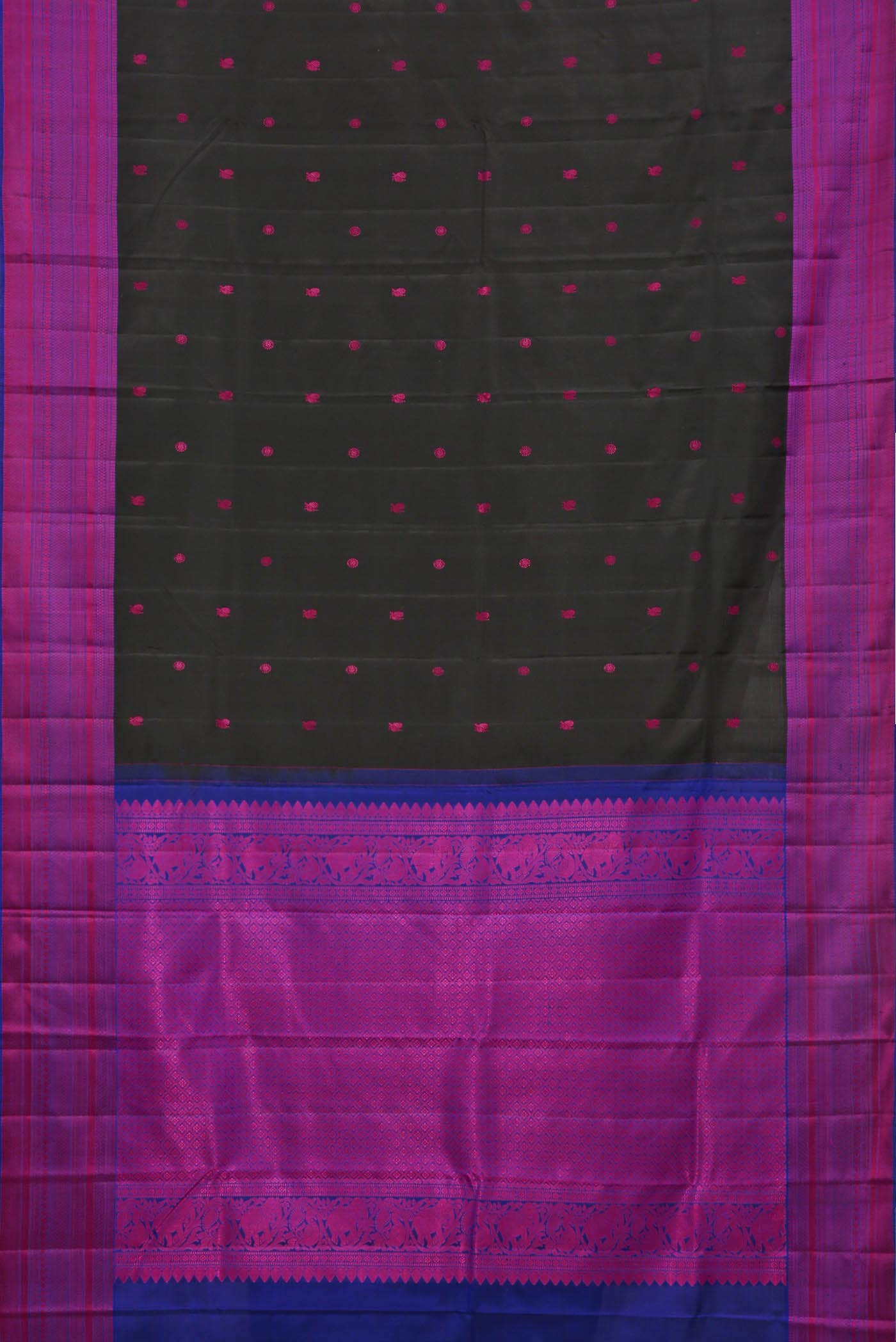 Black Kanchipuram Silk Saree