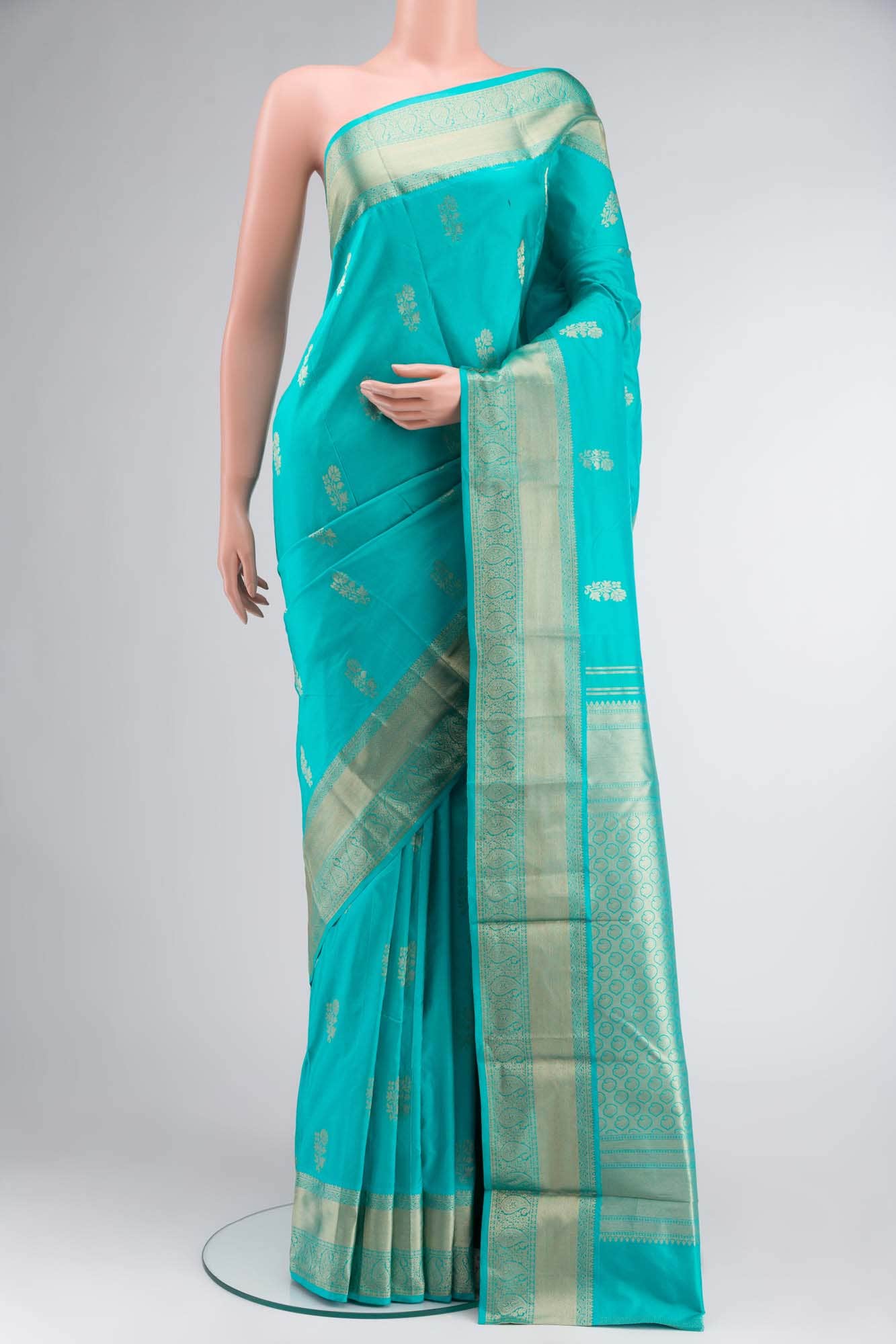 Blue Bangalore Silk Saree