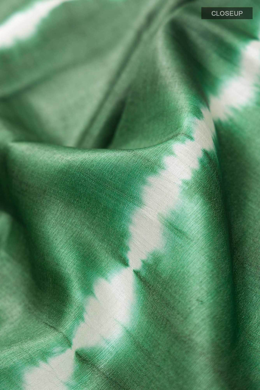 Green Bhagalpuri Tussar Silk Saree