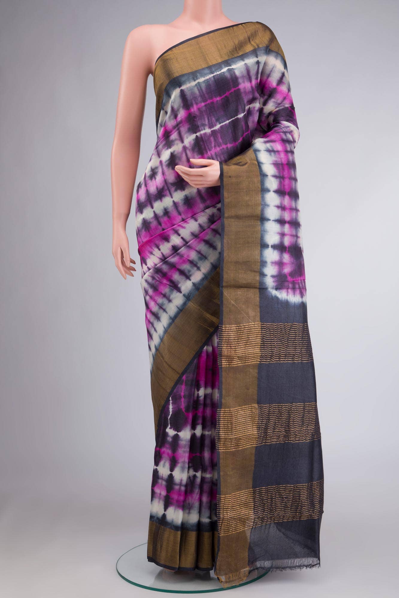 Multi Bhagalpuri Tussar Silk Saree