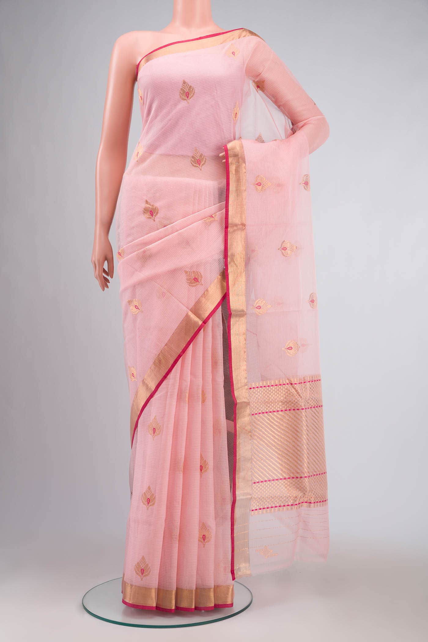 Pink Kota Silk Saree