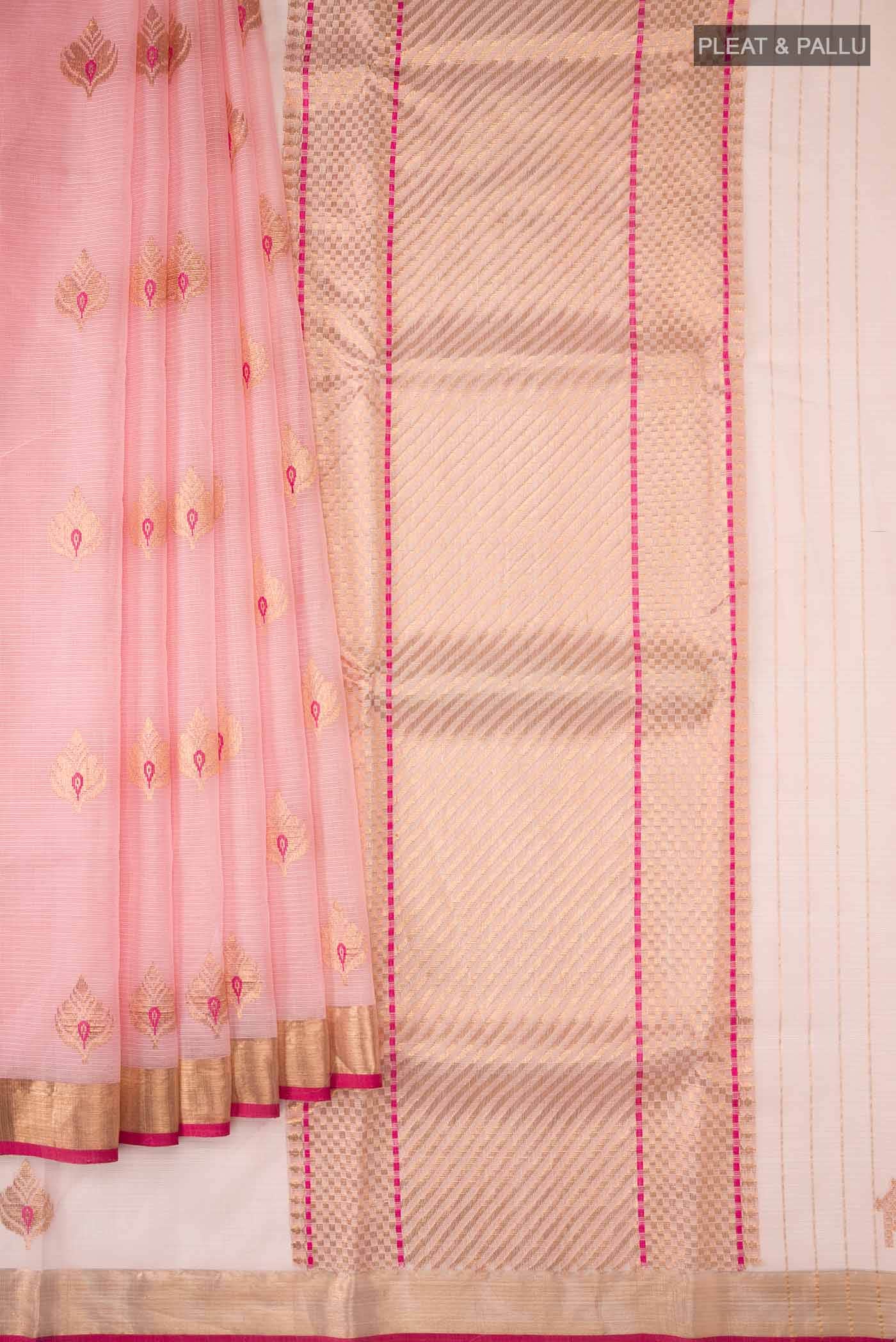 Pink Kota Silk Saree