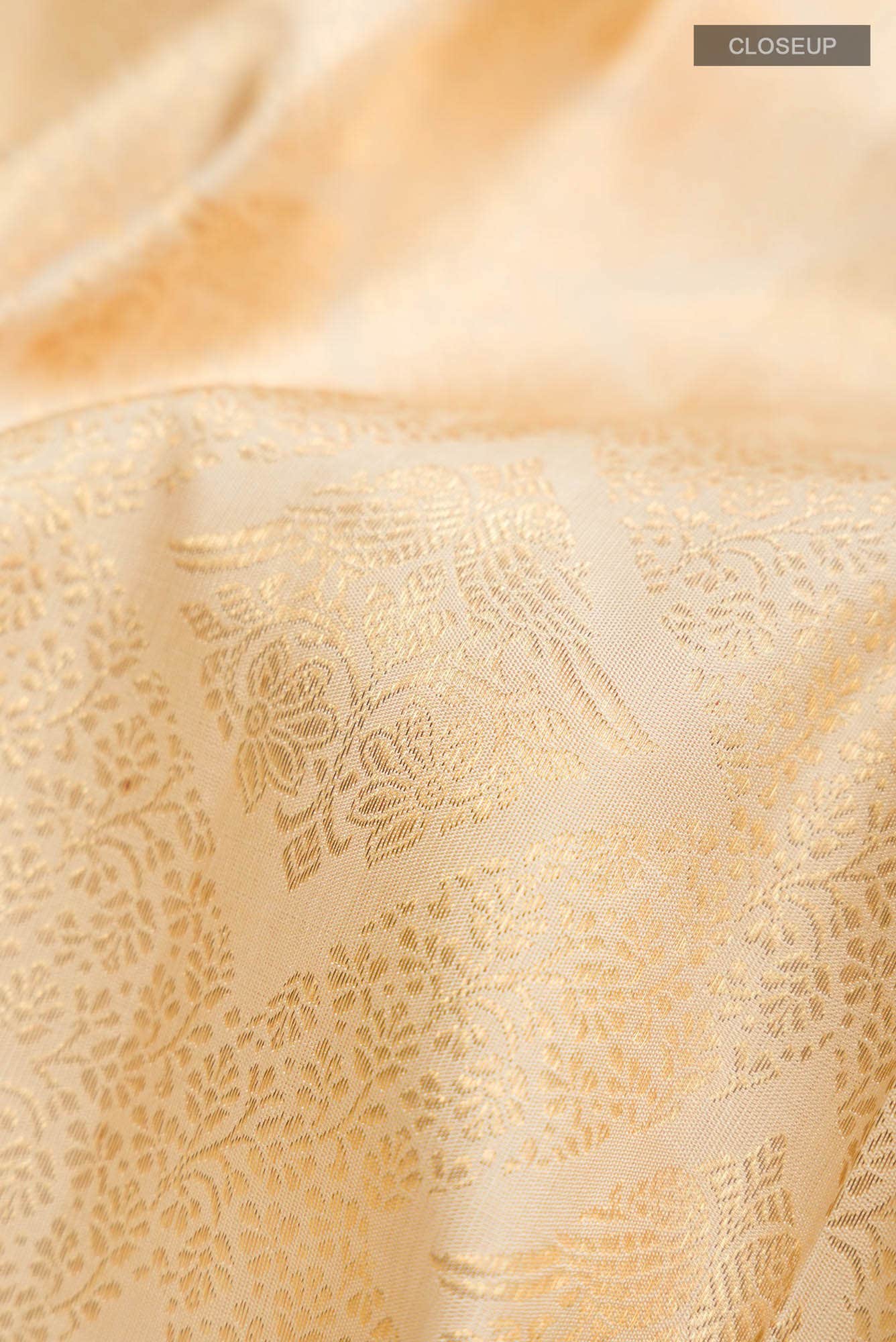 Sandal Kanchipuram Silk Saree